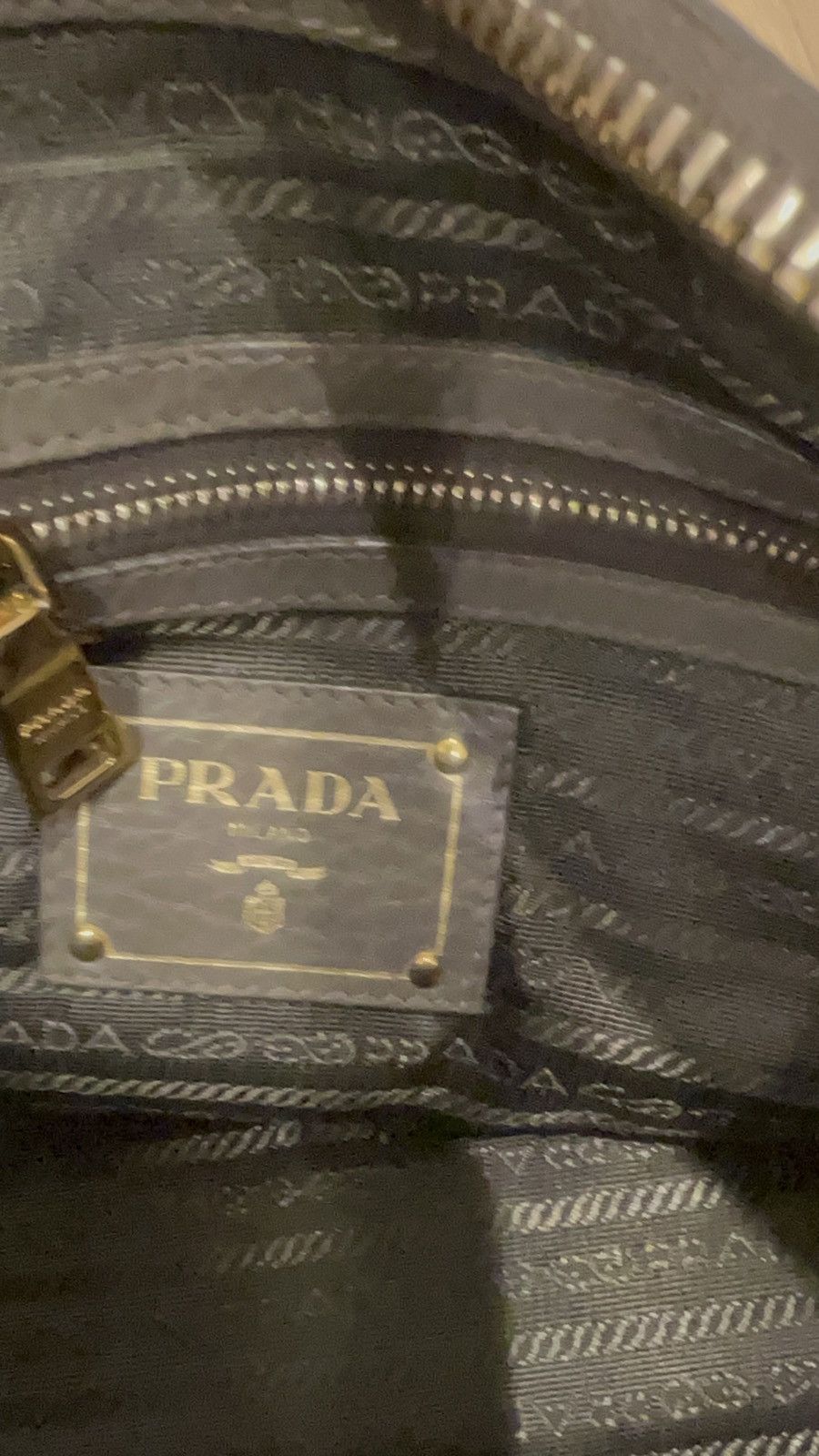 Prada Authentic Prada Vitello Daino Leather Satchel – Dark Grey Size ONE SIZE - 5 Thumbnail
