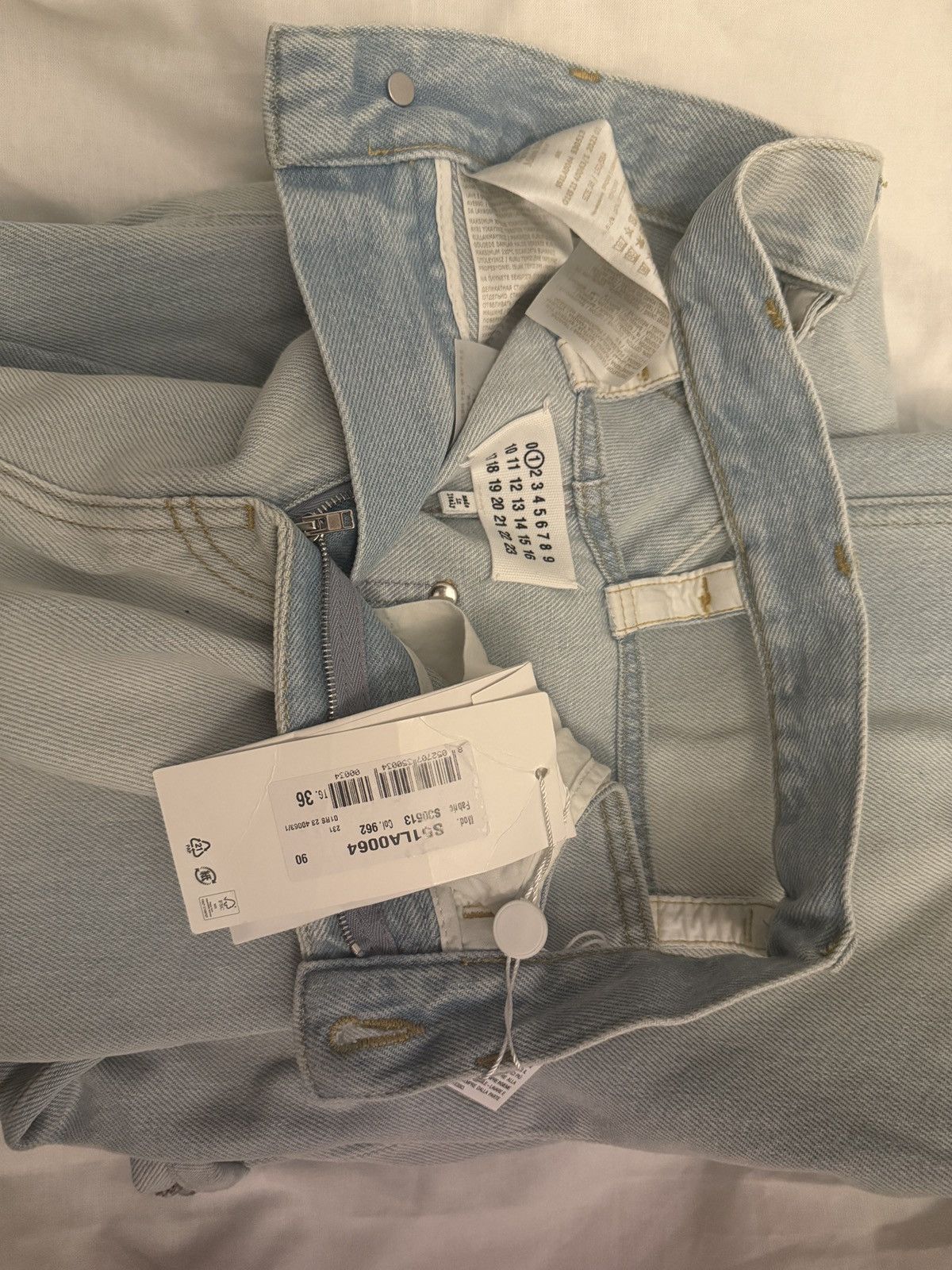 Maison Margiela Décortiqué wide-leg jeans Size 25" / US 0 / IT 36 - 3 Thumbnail