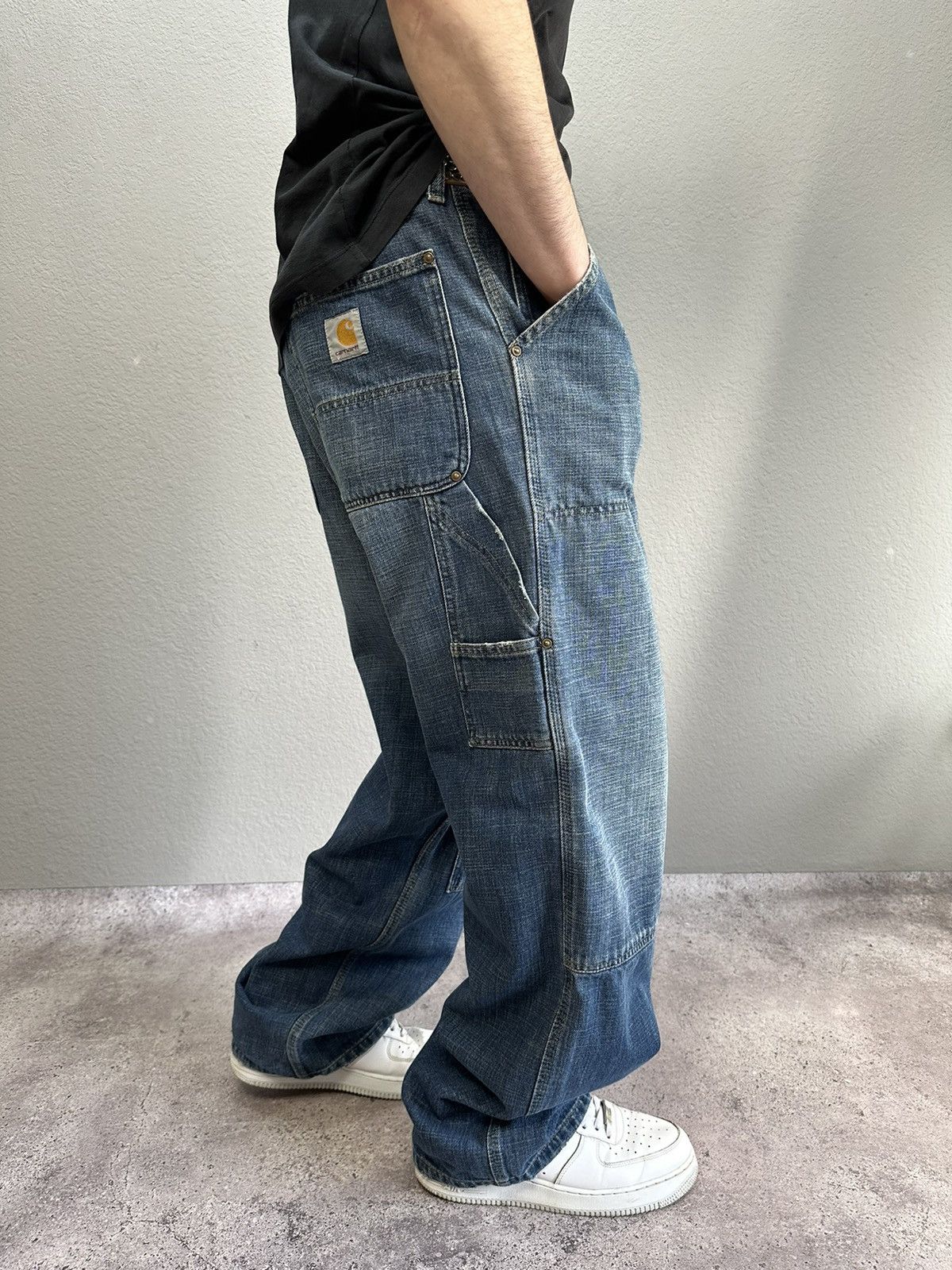 Vintage Carhartt Double Knee Denim Jeans Archival Rare Y2K