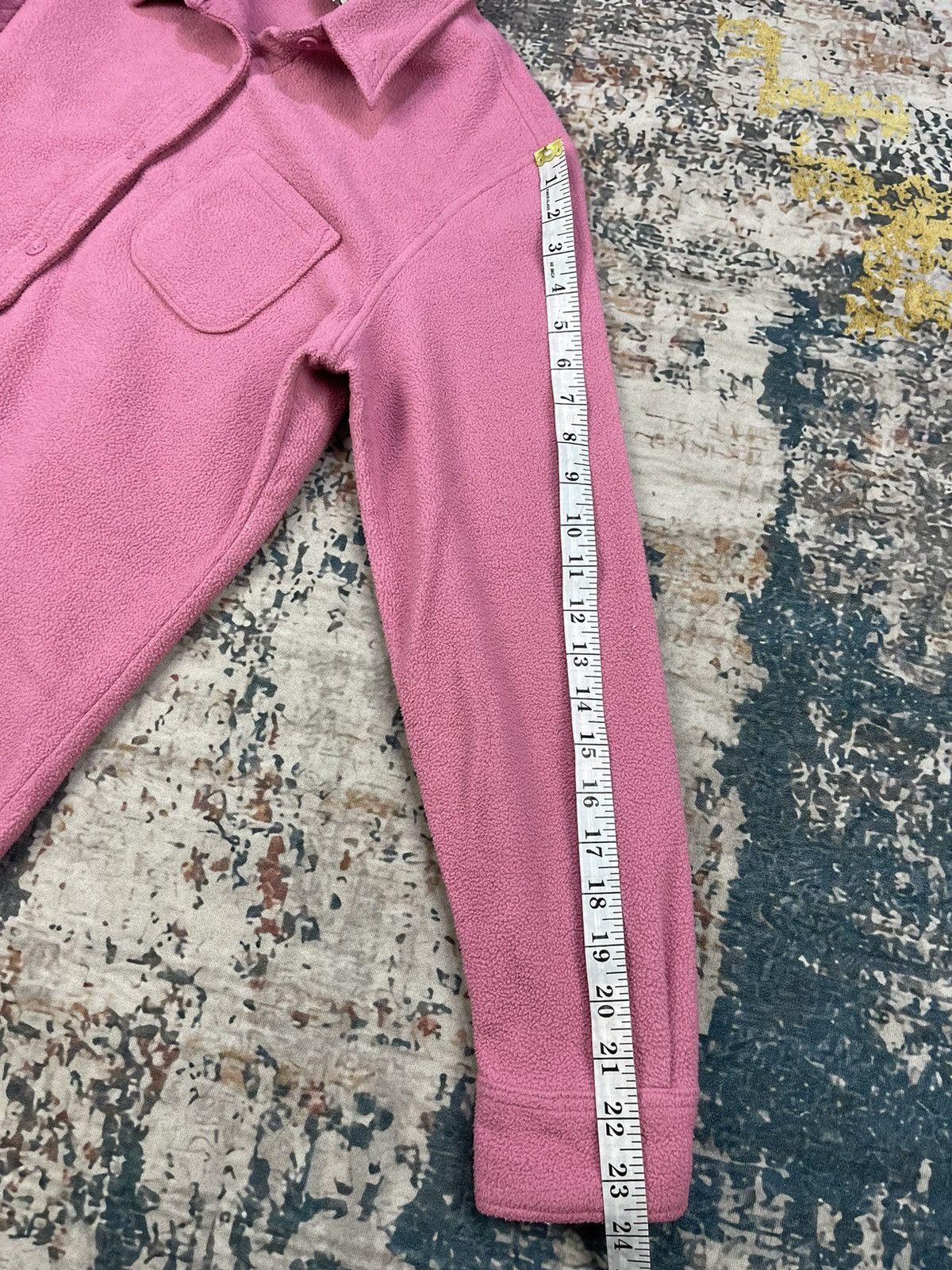 L.L. Bean LL Bean Long Sleeve Button Up Pink Fleece Over Shirt Size US S / EU 44-46 / 1 - 8 Thumbnail