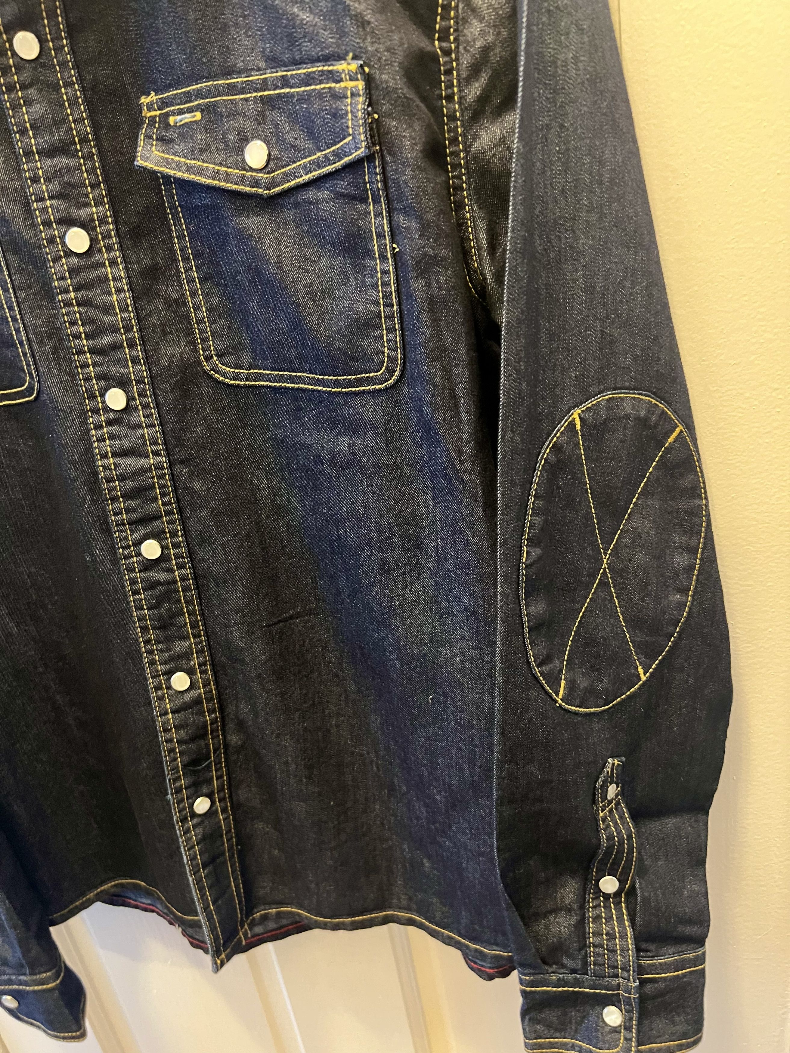 Iron & Resin Like New! $378 Elbow Patch Moto Denim Size US L / EU 52-54 / 3 - 7 Thumbnail