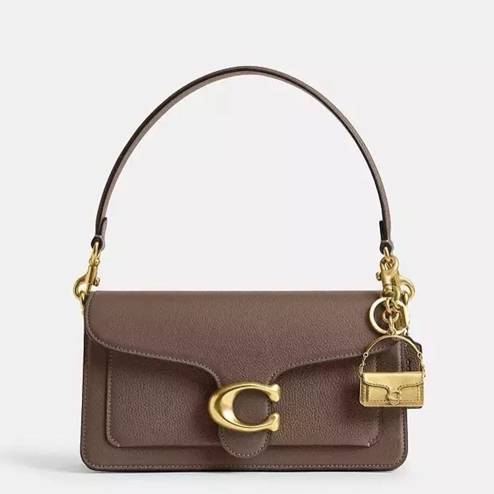 Coach NWT Coach 3D Tabby Bag Charm Brass Keychain Key CS246 Brass Size ONE SIZE - 4 Thumbnail