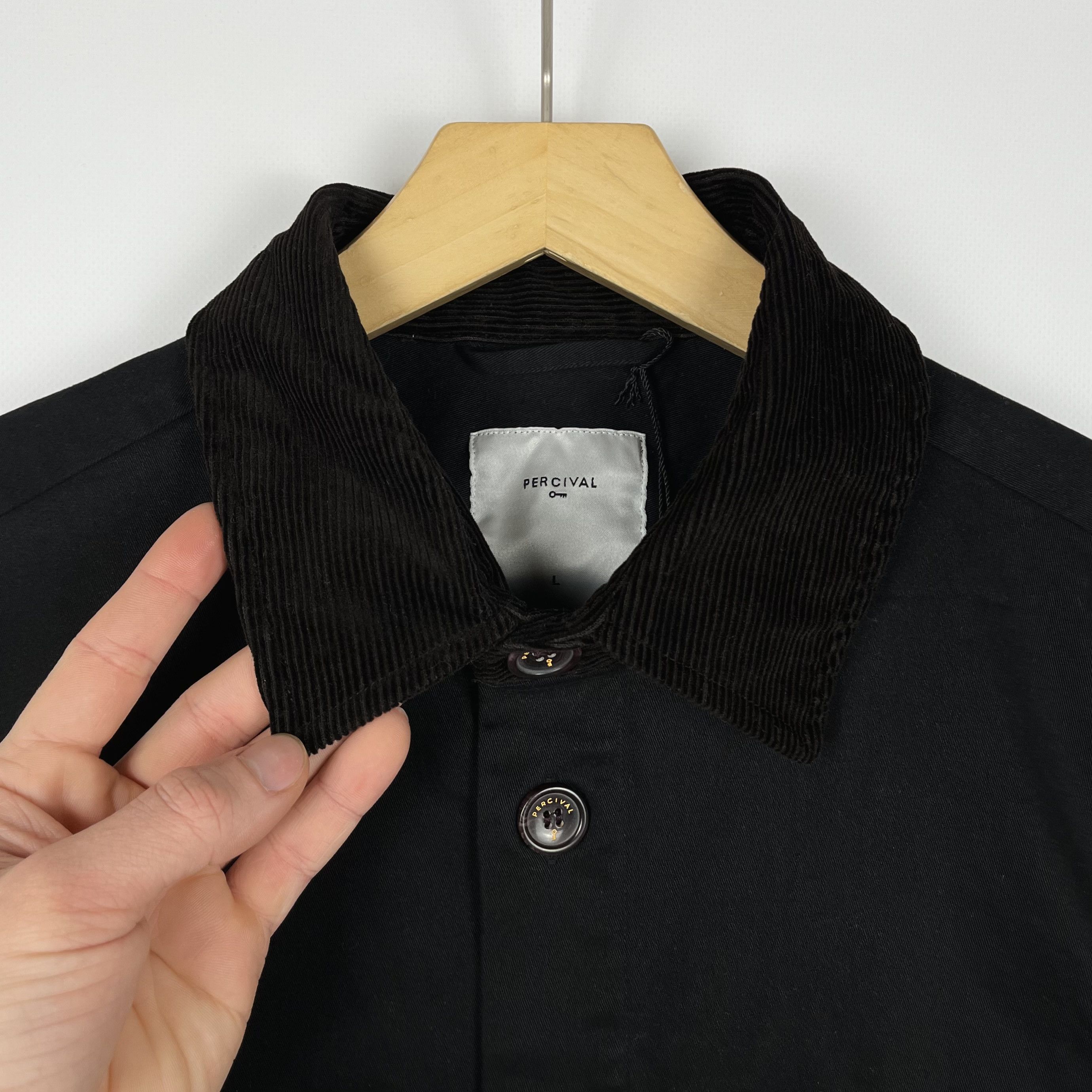 Percival Designer Percival Twill Black Chore Coat Jacket Size US L / EU 52-54 / 3 - 8 Thumbnail