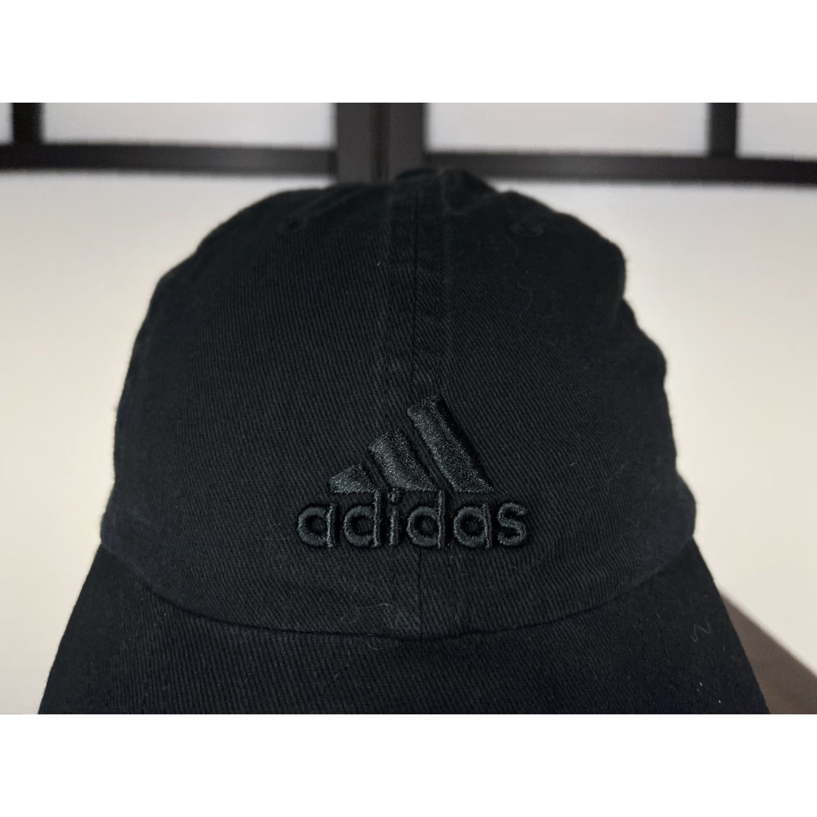Adidas Adidas Hat Adult One Size Black 100% Cotton Climalite Outdoor Strap Back Size ONE SIZE - 2 Thumbnail
