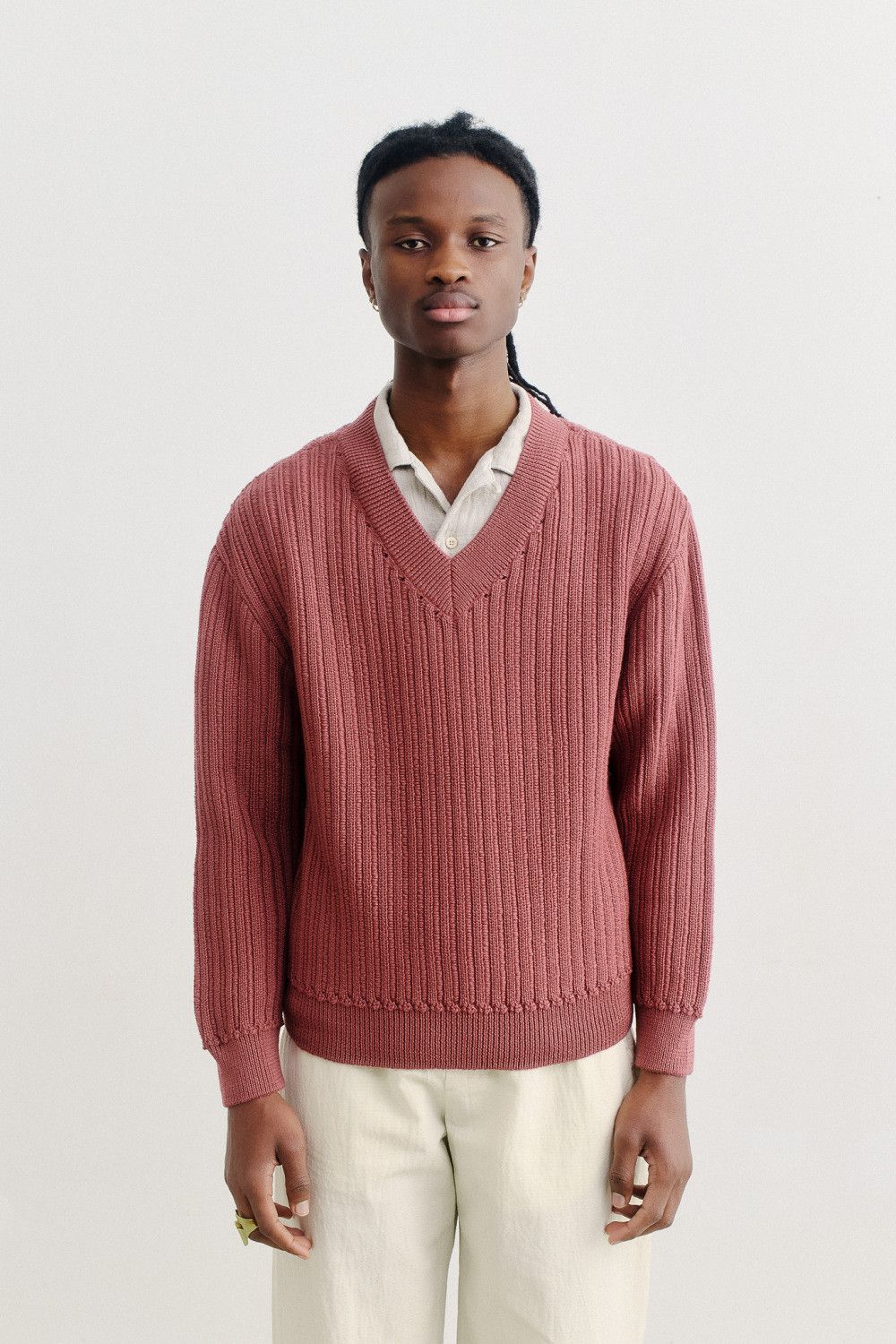A Kind Of Guise 💚 SS24 A Kind Of Guise Saimir Knit Sweater Roze Small NEW Size US S / EU 44-46 / 1 - 2 Thumbnail