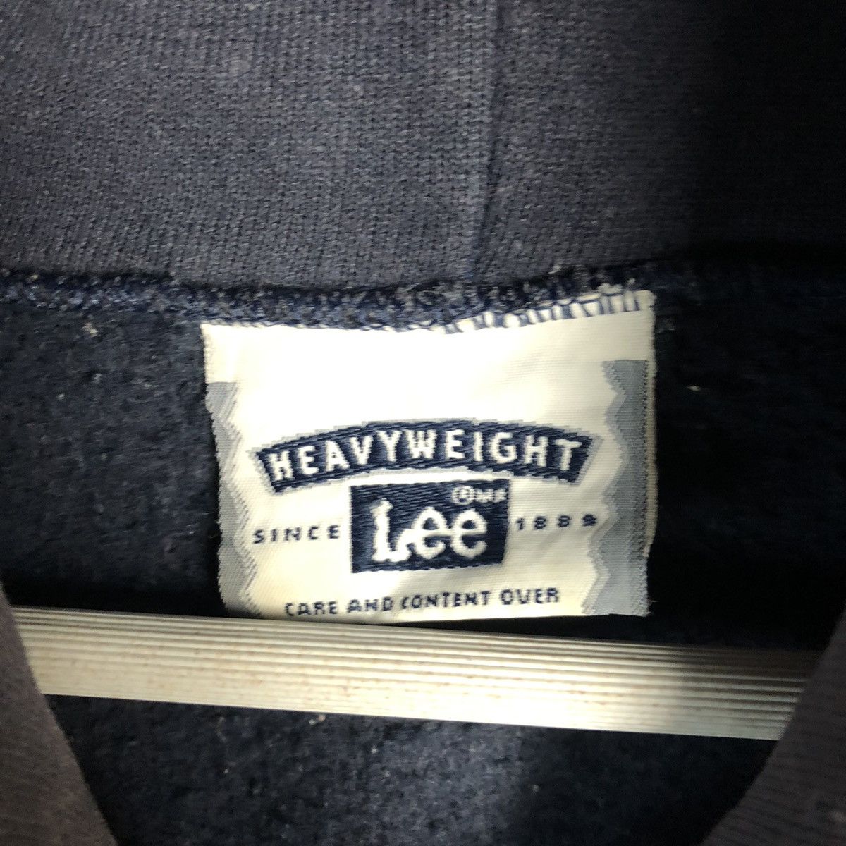 Lee DL Lee New York heivyweight vintage Dark Blue Hoodie #A285 Size US XL / EU 56 / 4 - 11 Thumbnail