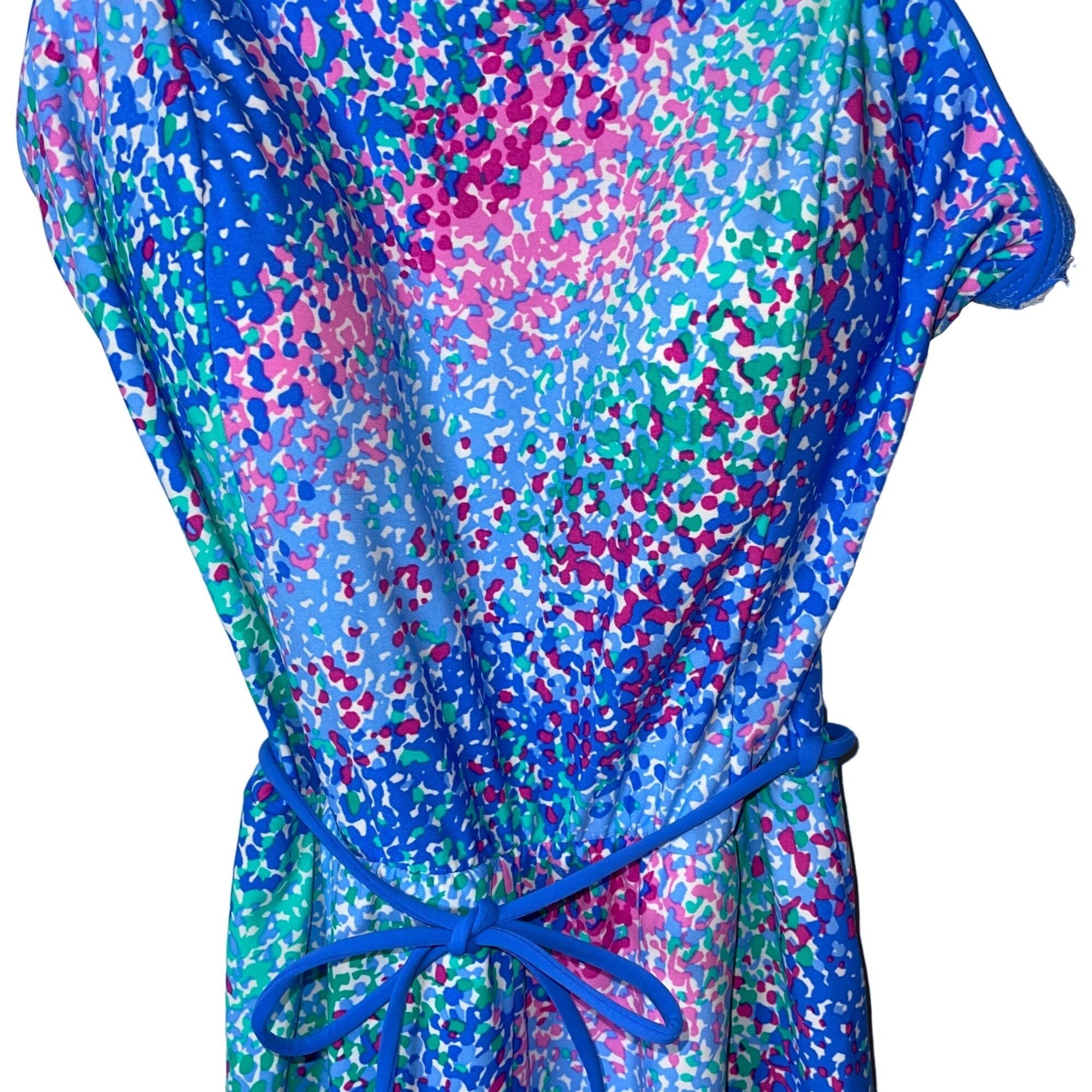 Vintage Sea Waves Vintage Womens Swim Romper Size 16 Size ONE SIZE - 7 Thumbnail