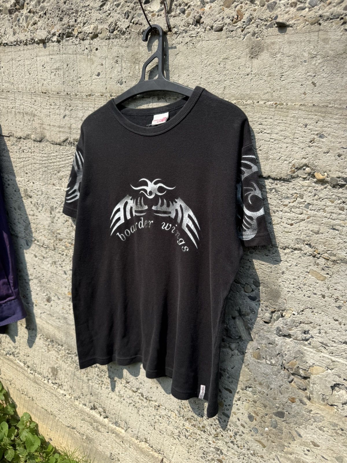 Vintage Vintage Y2k Boarder Wings Metal Core Ed Hardy Style Tee Size US M / EU 48-50 / 2 - 2 Thumbnail