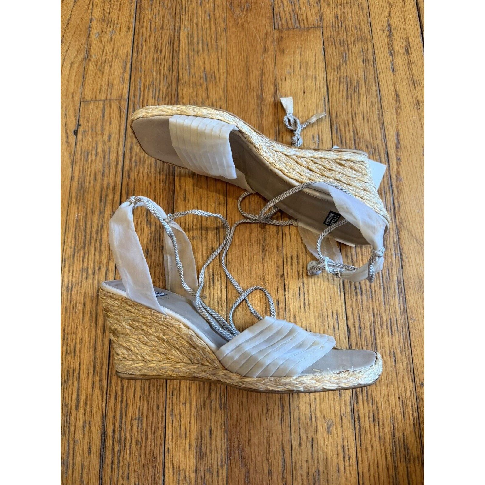 Stuart Weitzman Vintage Stuart Weitzman Chiffon Tie Up Espadrille Shoes 8B Size US 8 / IT 38 - 6 Thumbnail