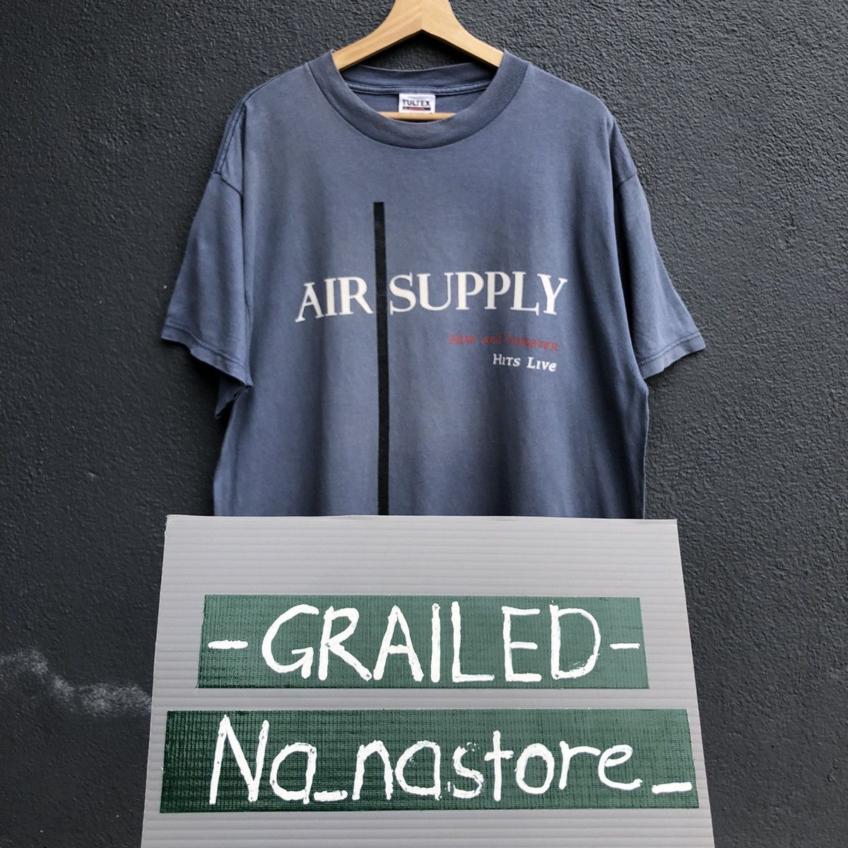 Band Tees Vintage 90s Sunfaded Air Supply Tour Tee Size US XL / EU 56 / 4 - 2 Thumbnail