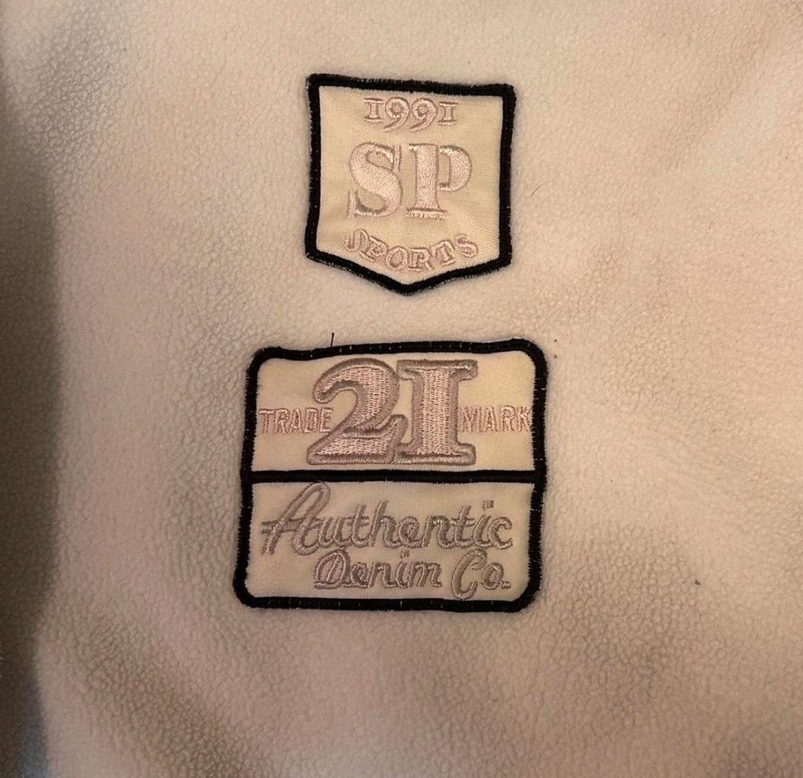 Southpole Y2K Southpole White & Gray Embroidered 1/4 Fleece Sweater Size US M / EU 48-50 / 2 - 4 Thumbnail