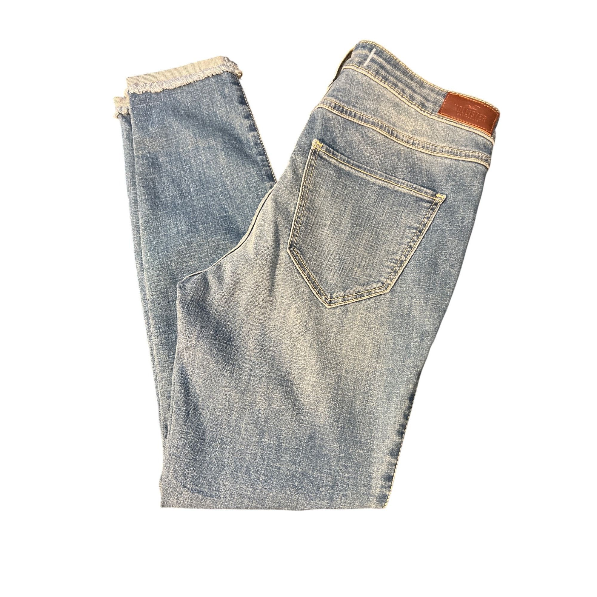 Hollister Hollister High Rise Crop Super Skinny Blue Jeans Classic Str Size 29" - 5 Thumbnail