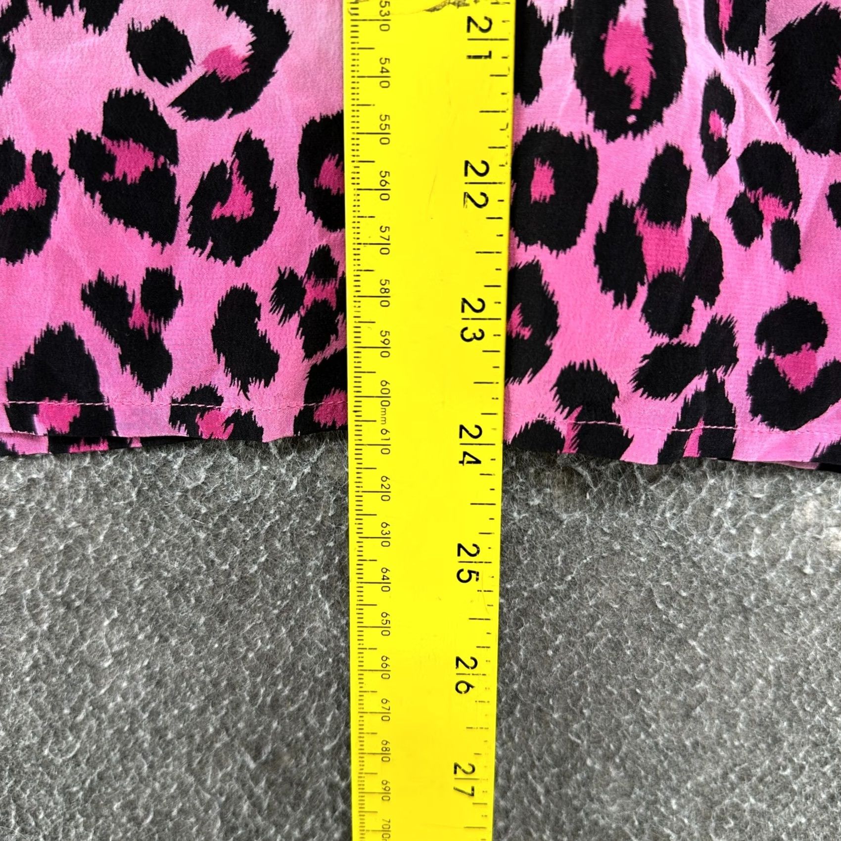 Vintage VINTAGE Leopard Blouse Womens XL Pink Button Up Top Animal Print Polyester Y2K Size XL / US 12-14 / IT 48-50 - 5 Thumbnail