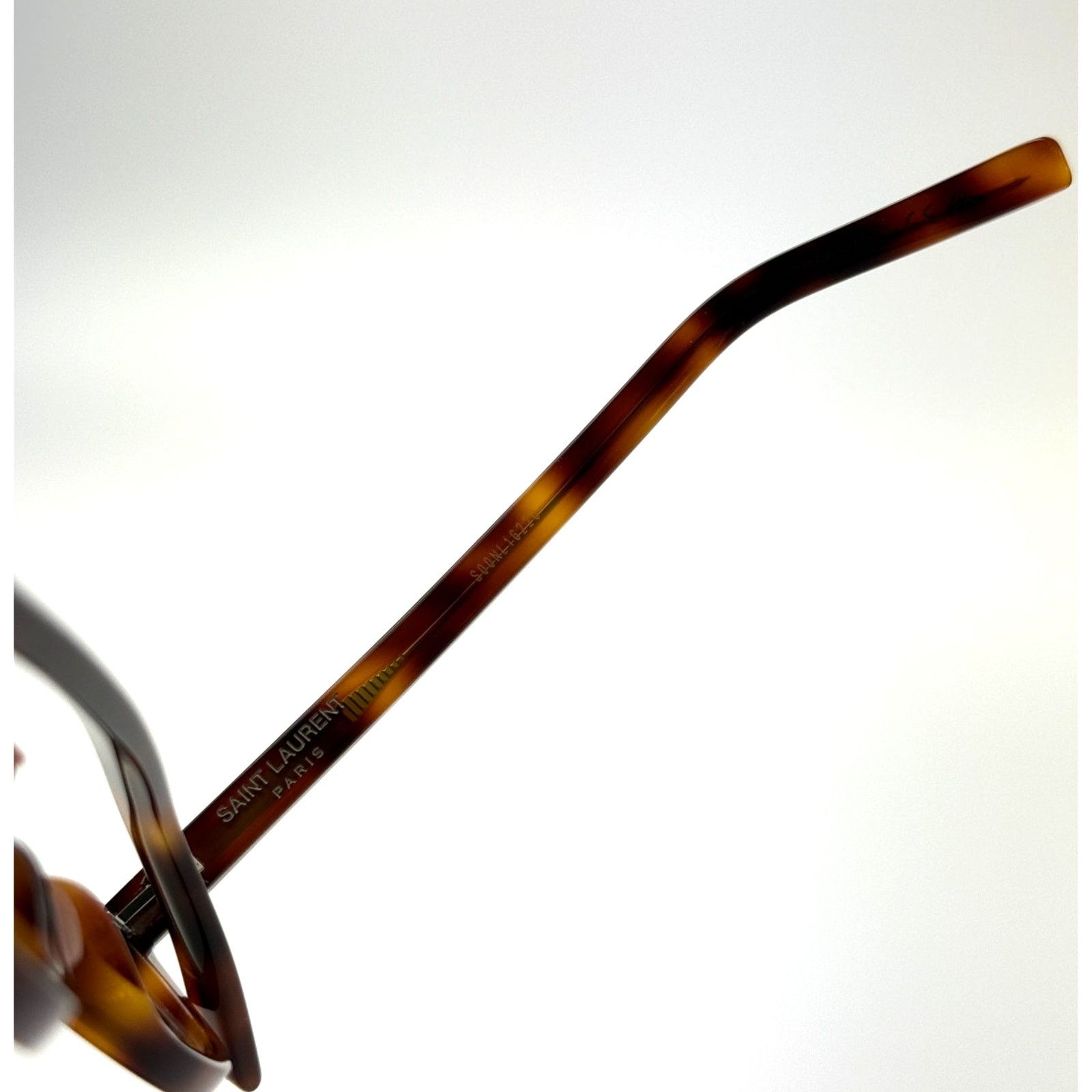 Saint Laurent Paris NEW Saint Laurent SL751 OPT 003 Shiny Havana/Blue LightBlock Size ONE SIZE - 6 Thumbnail