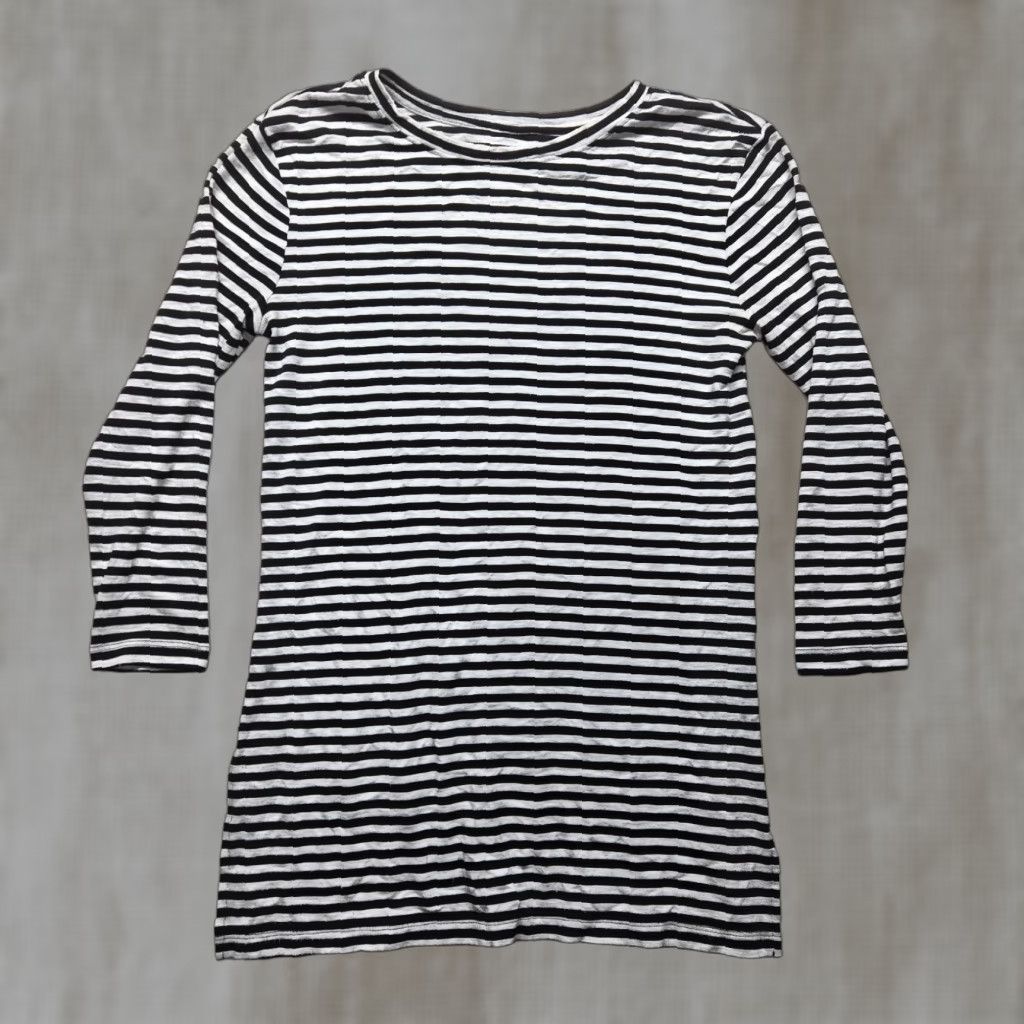 Old Navy Old Navy Shirt Tunic 3/4 Sleeve XS Womens Black White Striped Multicolor Colorful Casual Spring Summer Fall Size XS / US 0-2 / IT 36-38 - 1 Thumbnail