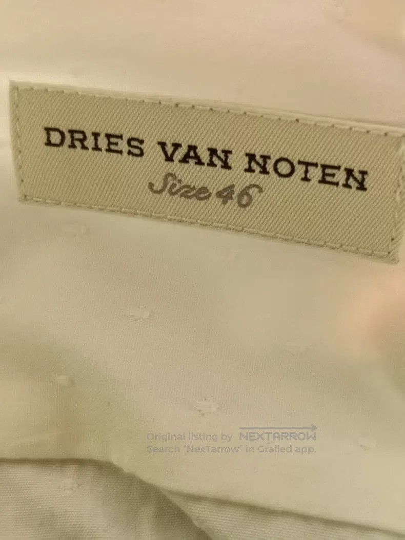 Dries Van Noten Dries Van Noten Men's White Shirt Size US S / EU 44-46 / 1 - 5 Thumbnail