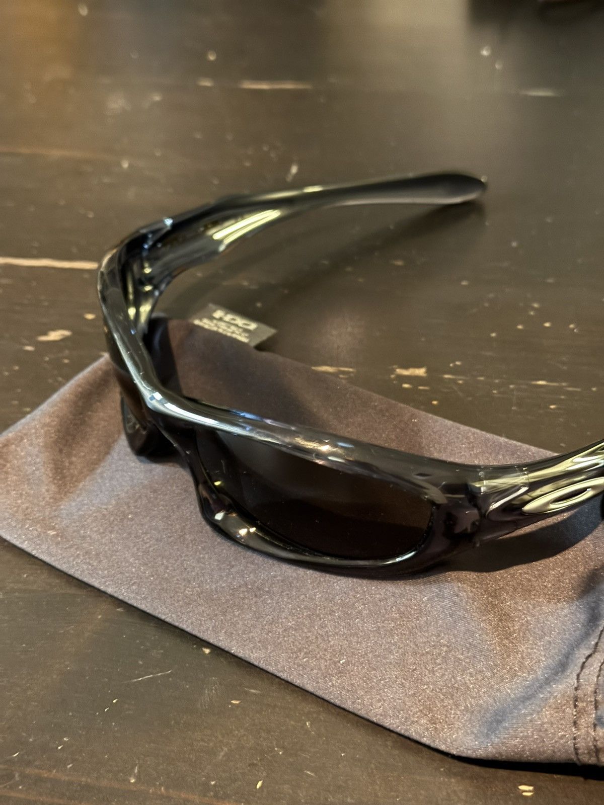 OAKLEY MONSTER DOG BLACK CRYSTAL SUNGLASSES