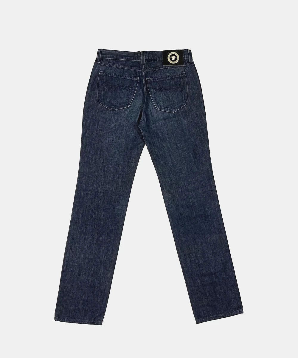 Versace Jeans Couture Versace Jeans Couture Straight Jeans With Rhinestones Womens Size 27" / US 4 / IT 40 - 2 Thumbnail