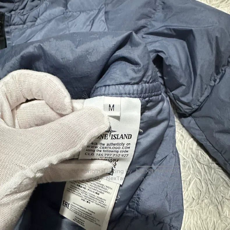 Stone Island Stone Island Crumpled Nylon Down Jacket Coat Haze Blue M Size US M / EU 48-50 / 2 - 7 Thumbnail