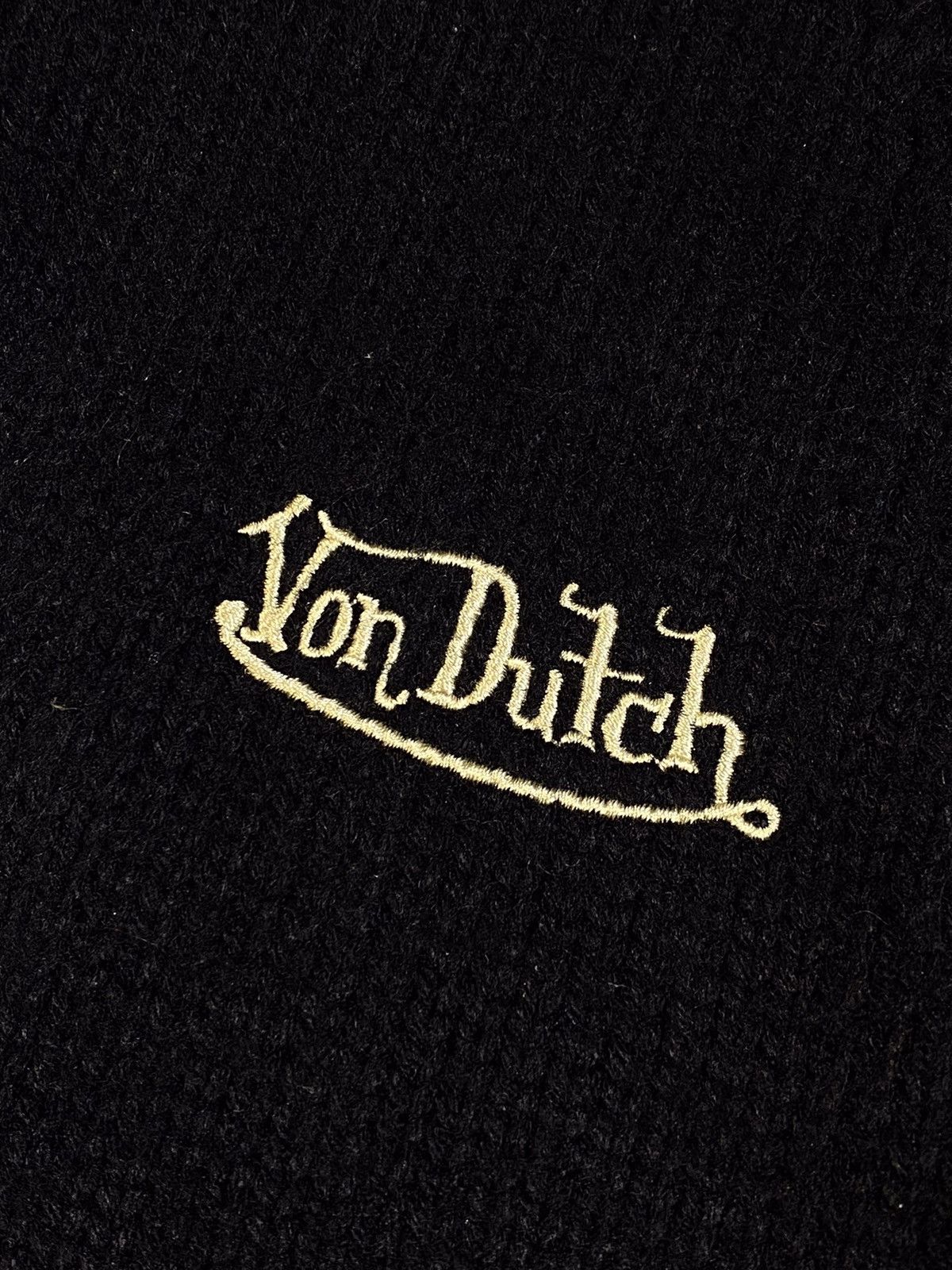 Von Dutch 🔥 Y2K VON DUTCH HALF ZIP RIBBED SWEATER SKATER FIT Size US L / EU 52-54 / 3 - 7 Thumbnail