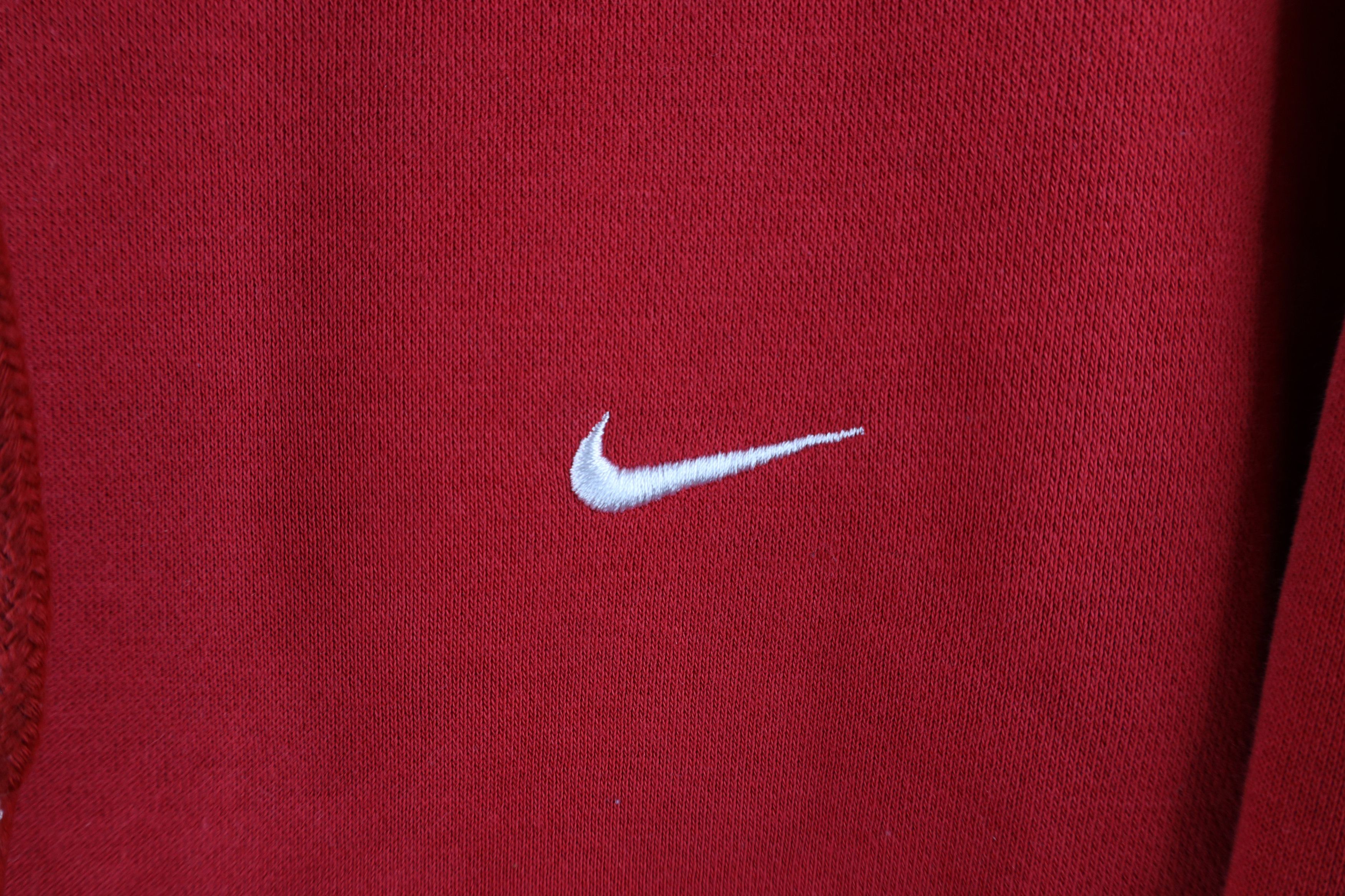 Nike Vintage Nike Travis Scott Mini Swoosh Hoodie Sweatshirt Red Size US XXL / EU 58 / 5 - 4 Thumbnail