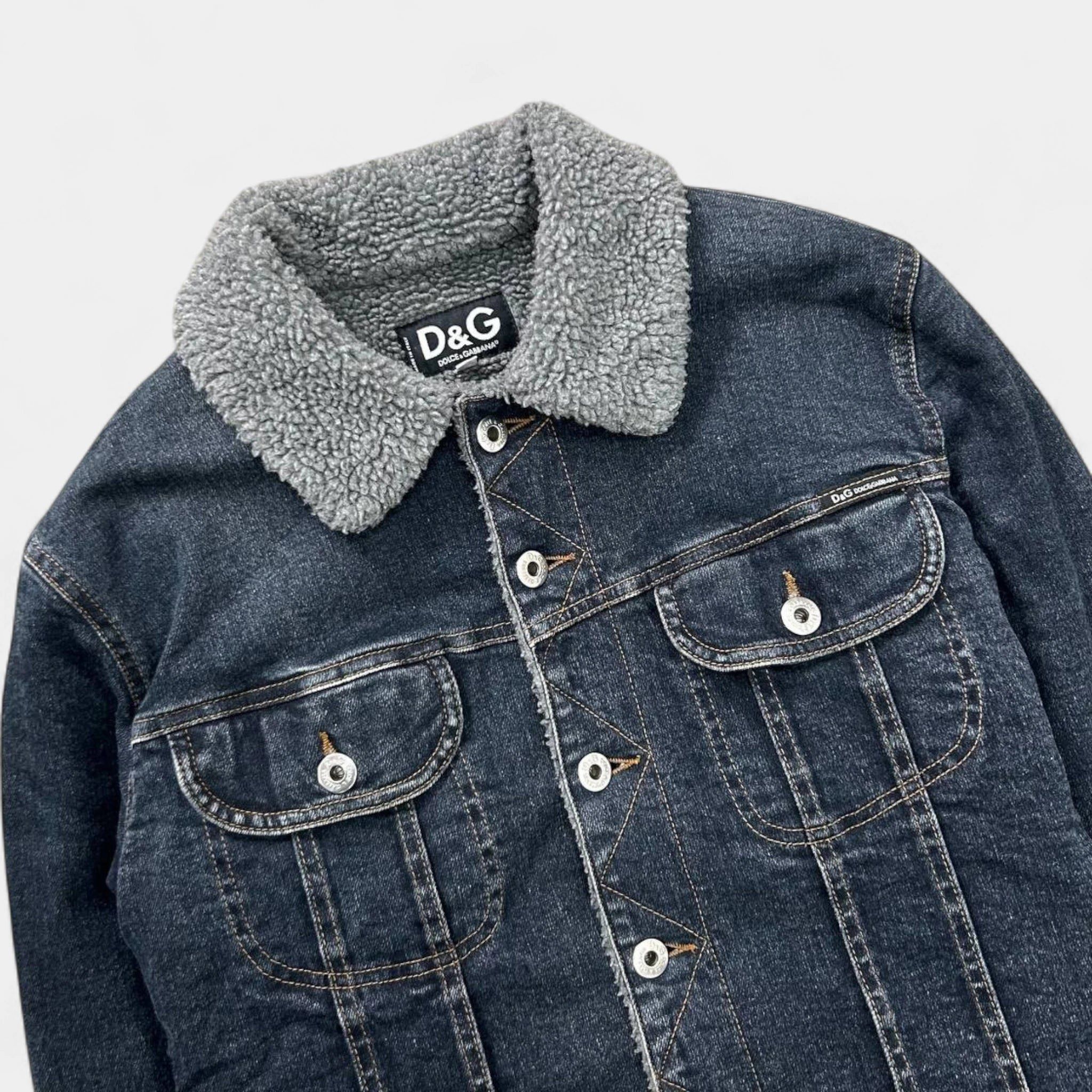 Dolce & Gabbana Dolce & Gabbana Denim Quilted Jacket Size US L / EU 52-54 / 3 - 3 Thumbnail