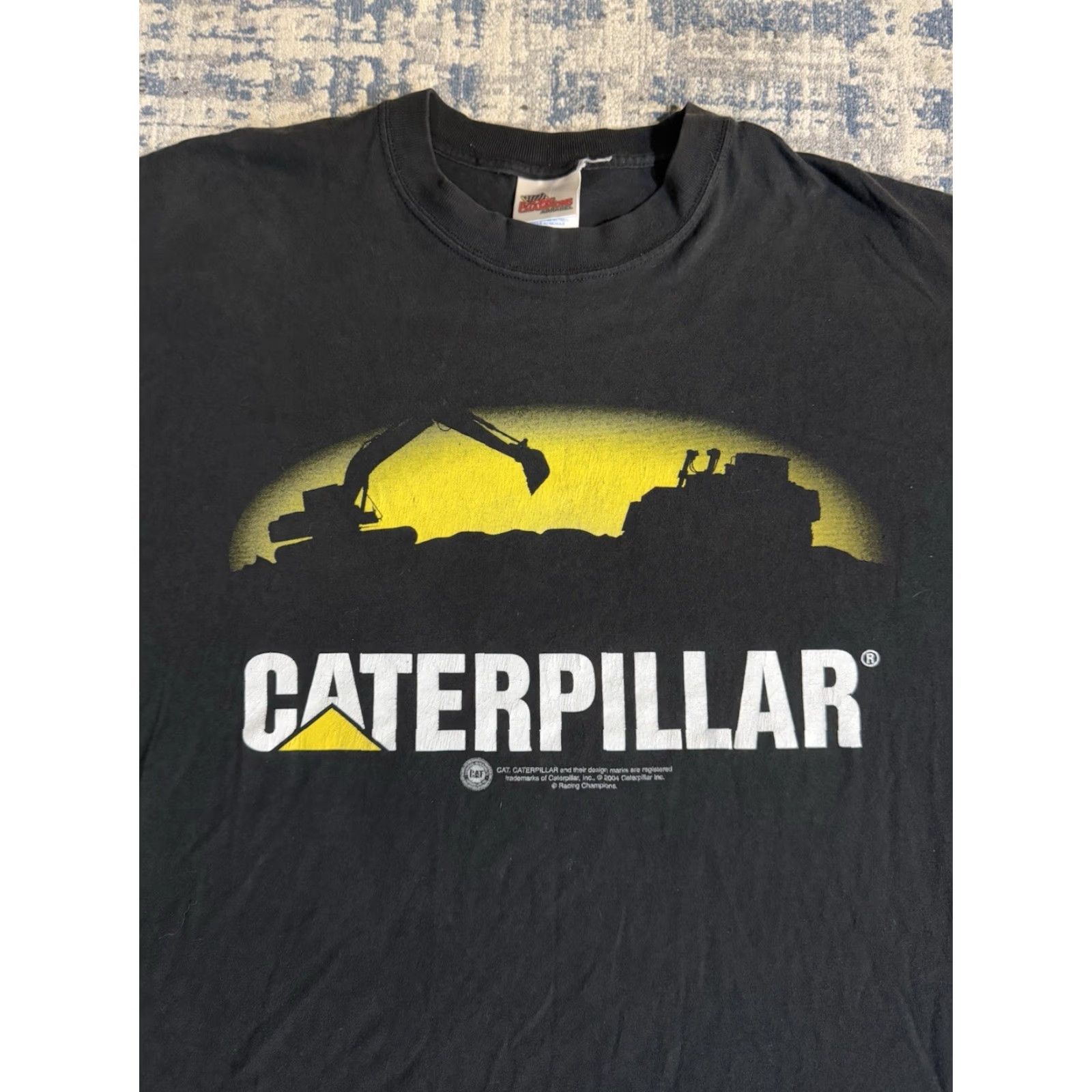 Vintage VINTAGE CAT T Shirt 2XL Men Black Graphic Print Crew Neck Short Sleeve Workwear Outdoor Caterpillar Logo 2000s Size US XXL / EU 58 / 5 - 2 Thumbnail