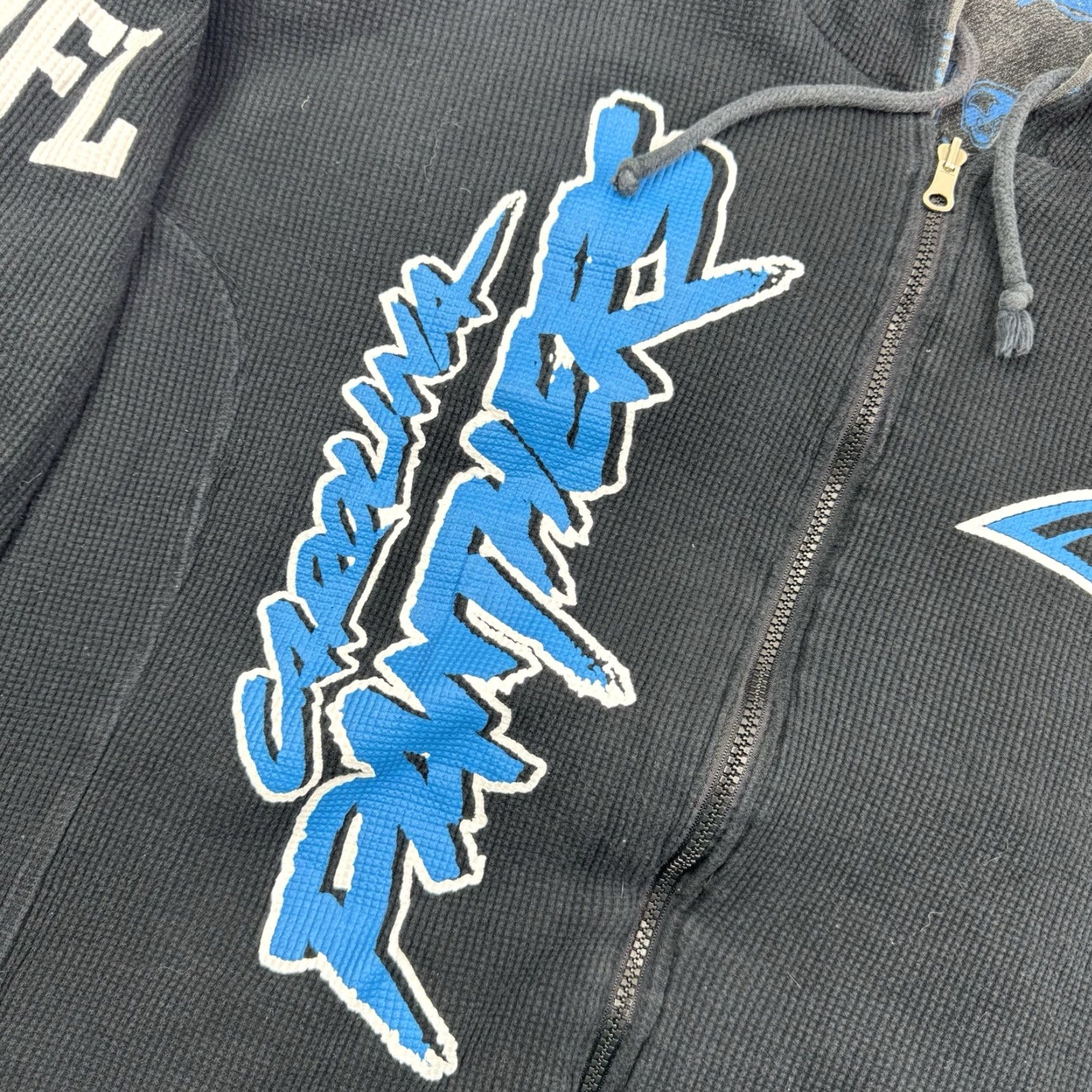 NFL VINTAGE NFL Carolina Panthers Reversible Hoodie Men 2XL Black Graphic Print Y2K Sports Size US XXL / EU 58 / 5 - 7 Thumbnail