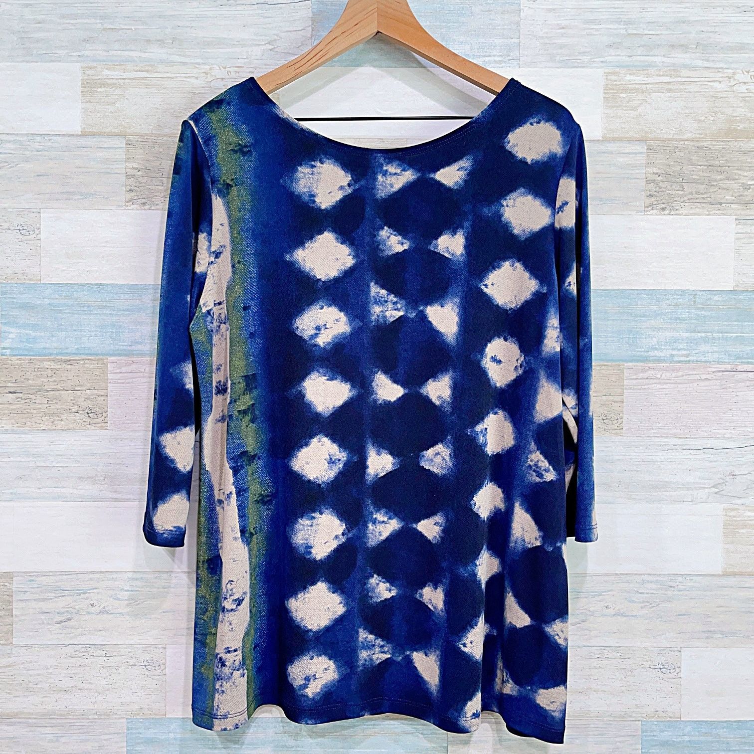 Other Clara Sun Woo Relaxed 3/4 Sleeve Jersey Tunic Top Blue Work Size L / US 10 / IT 46 - 3 Thumbnail