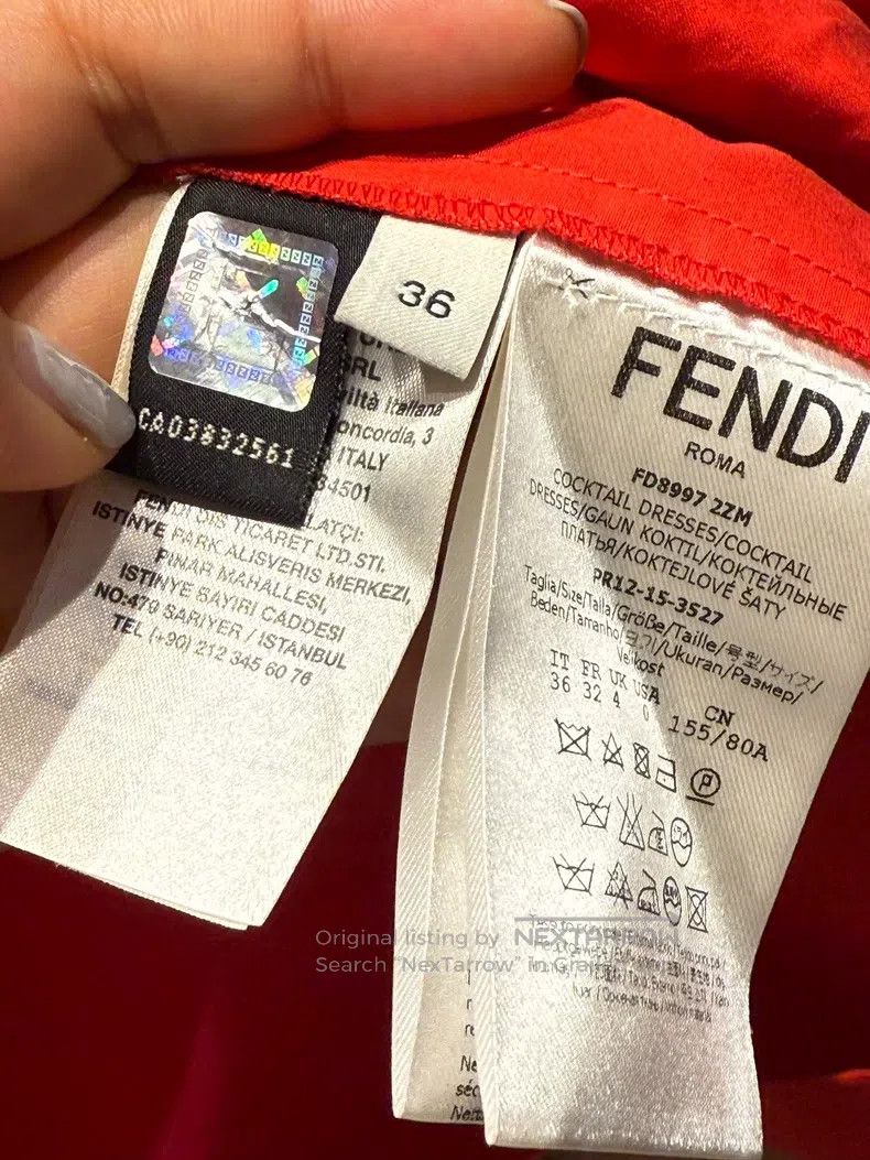 Fendi Fendi Showpiece Dress Size XXS / US 00 / IT 34 - 3 Thumbnail
