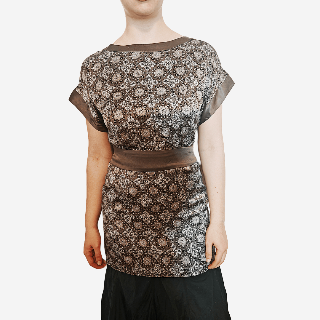 Ted Baker VTG Geometric Print Silk Ted Baker Mini Dress Tunic Size M / US 6-8 / IT 42-44 - 2 Thumbnail