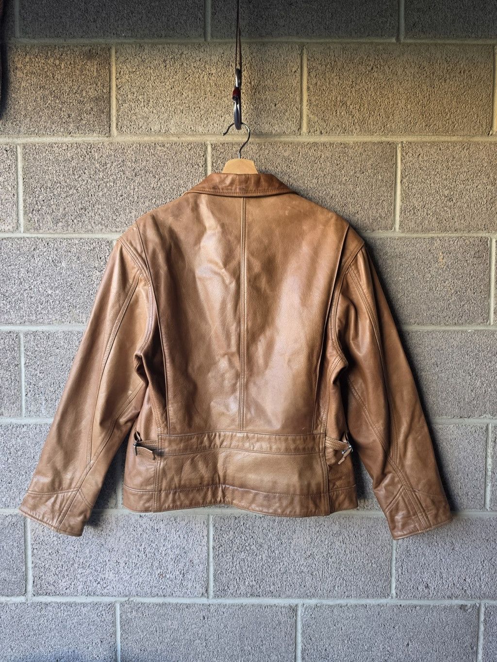 Polo Ralph Lauren Vintage POLO RALPH LAUREN Men’s Large Brown Leather Lined B Size US XL / EU 56 / 4 - 3 Thumbnail