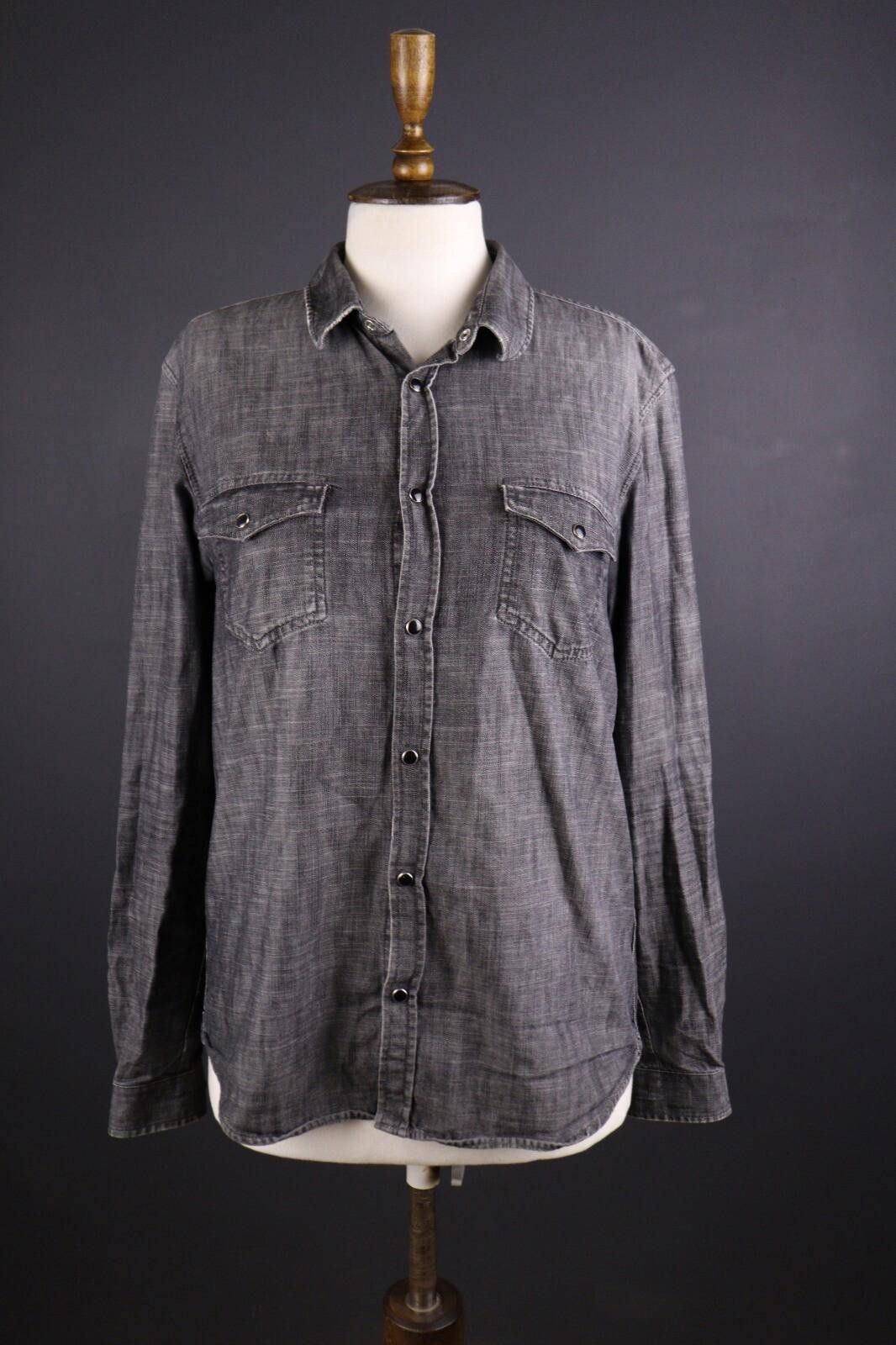 The Kooples The Kooples Jeans Fitted Gray Button Down Shirt Size M Size US M / EU 48-50 / 2 - 1 Thumbnail