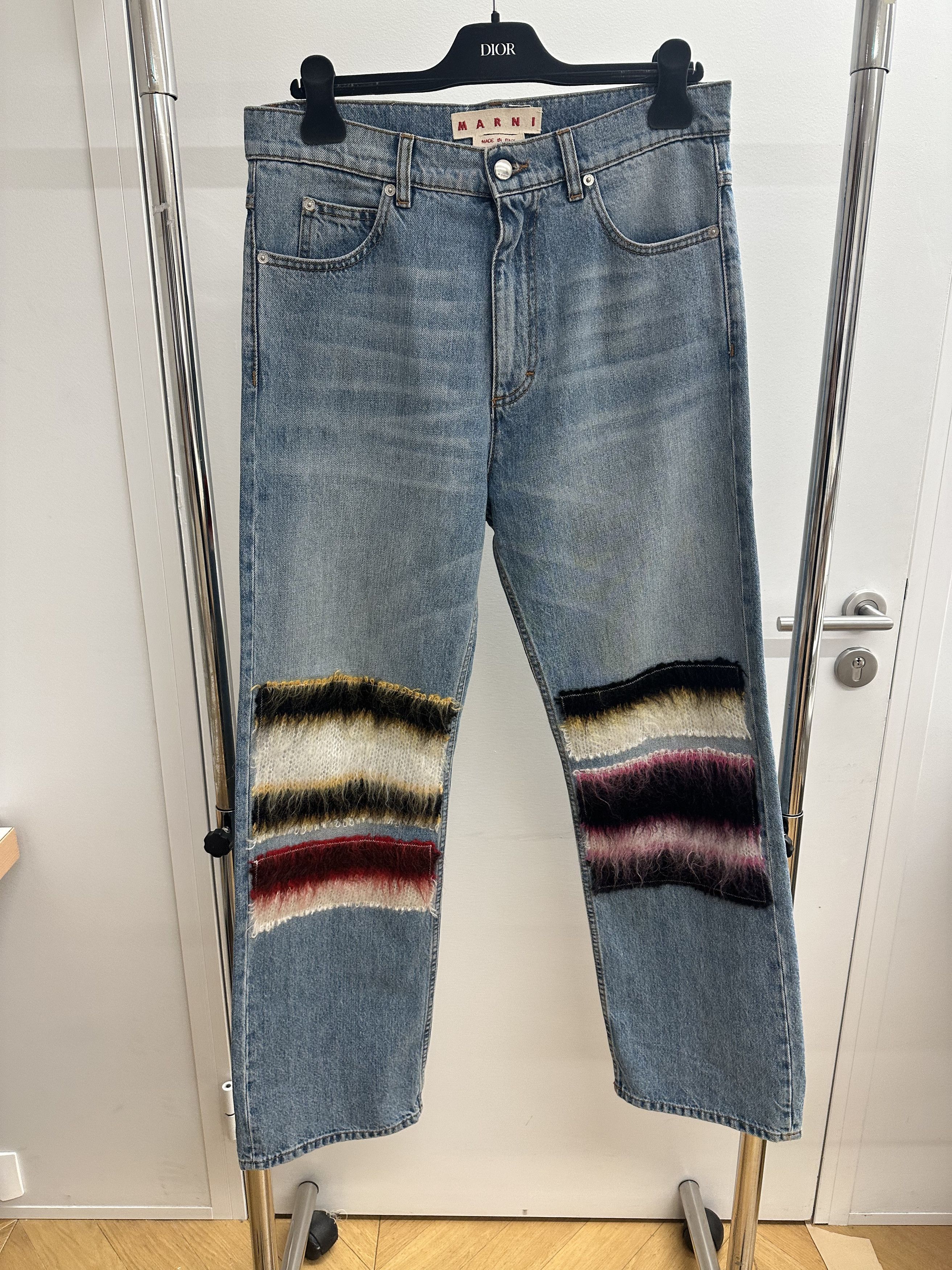 Marni Mohair Patches Jeans Size US 30 / EU 46 - 1 Thumbnail