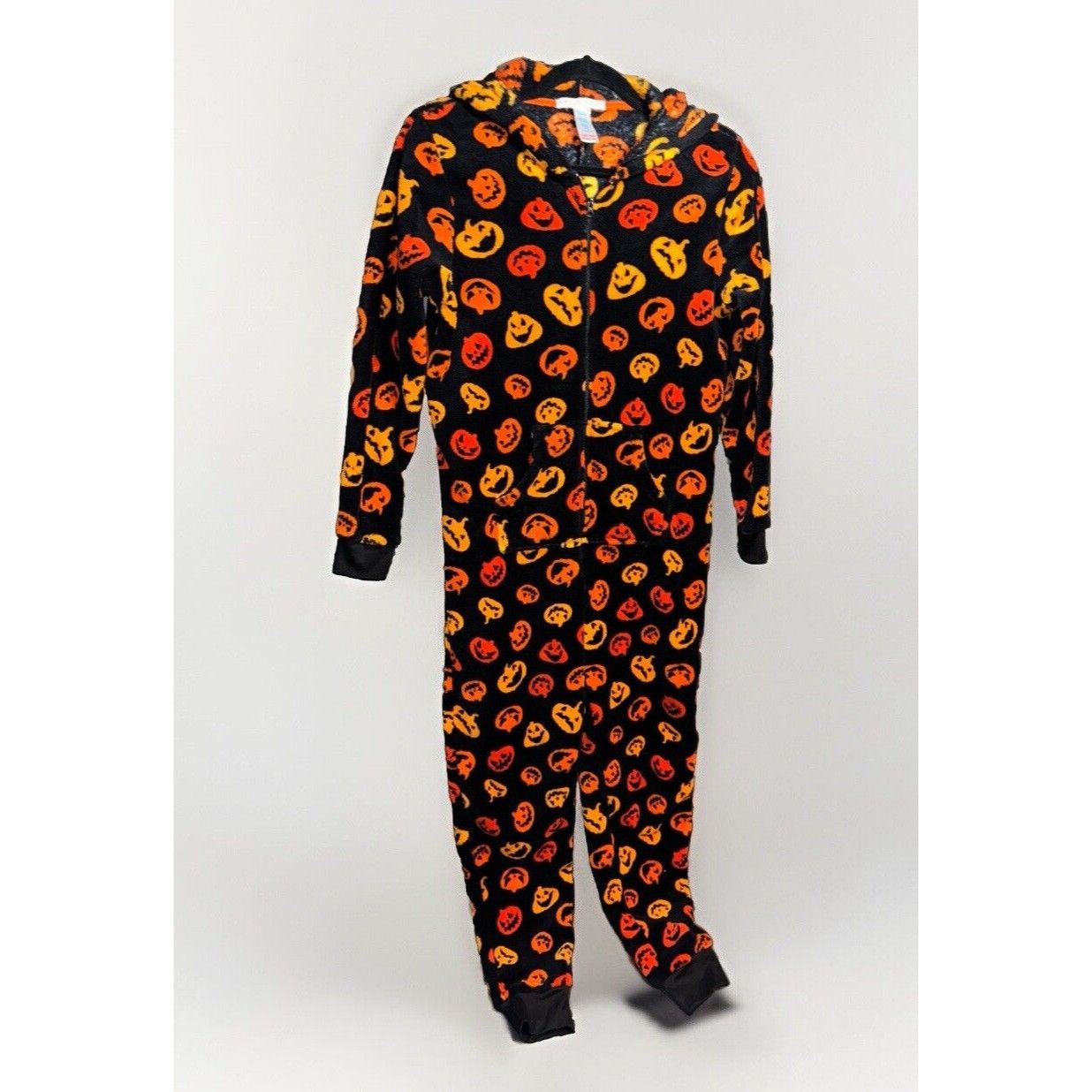 Other Pillow Talk Footed Pajama Halloween Laughing Pumpkins Black Size M / US 6-8 / IT 42-44 - 1 Thumbnail