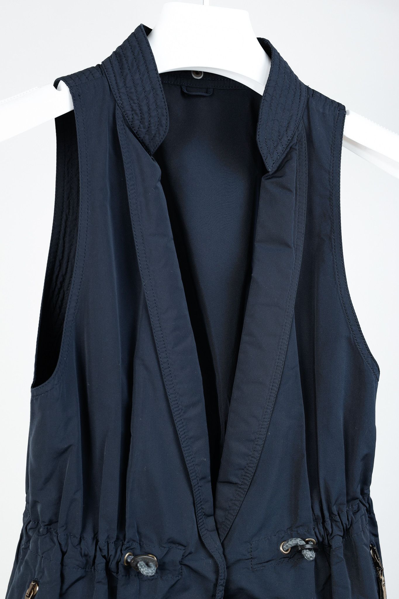 Brunello Cucinelli Brunello Cucinelli Navy Blue Active Vest Size S / US 4 / IT 40 - 3 Thumbnail