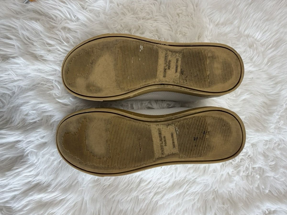 Saint Laurent Paris Saint Laurent White and Gold Andy Sneakers Size US 6.5 / IT 36.5 - 10 Thumbnail