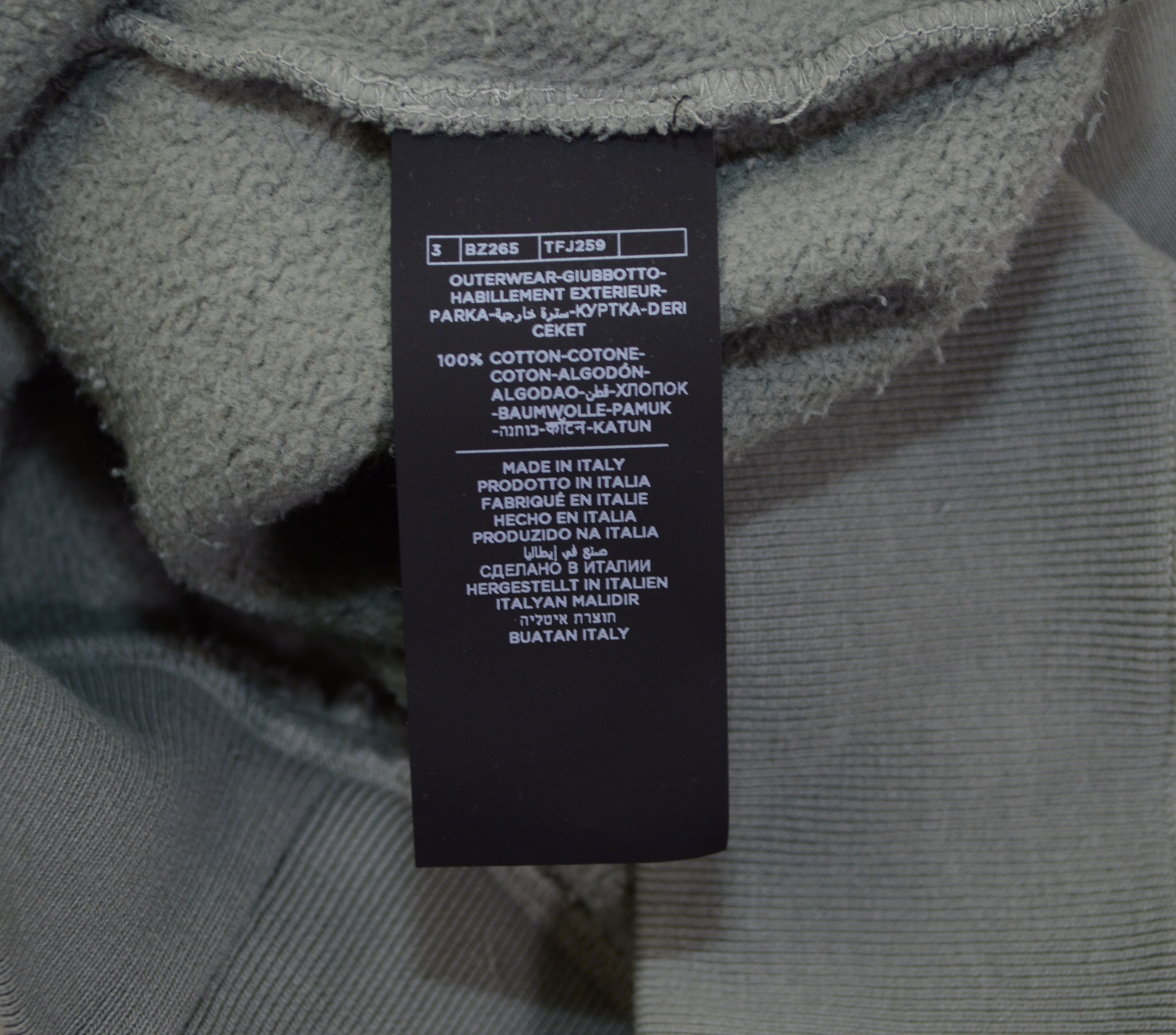 Tom Ford Men's Tom Ford GARMENT DYED HOODIE Sweater 50IT M Gray/Green Size US M / EU 48-50 / 2 - 12 Thumbnail
