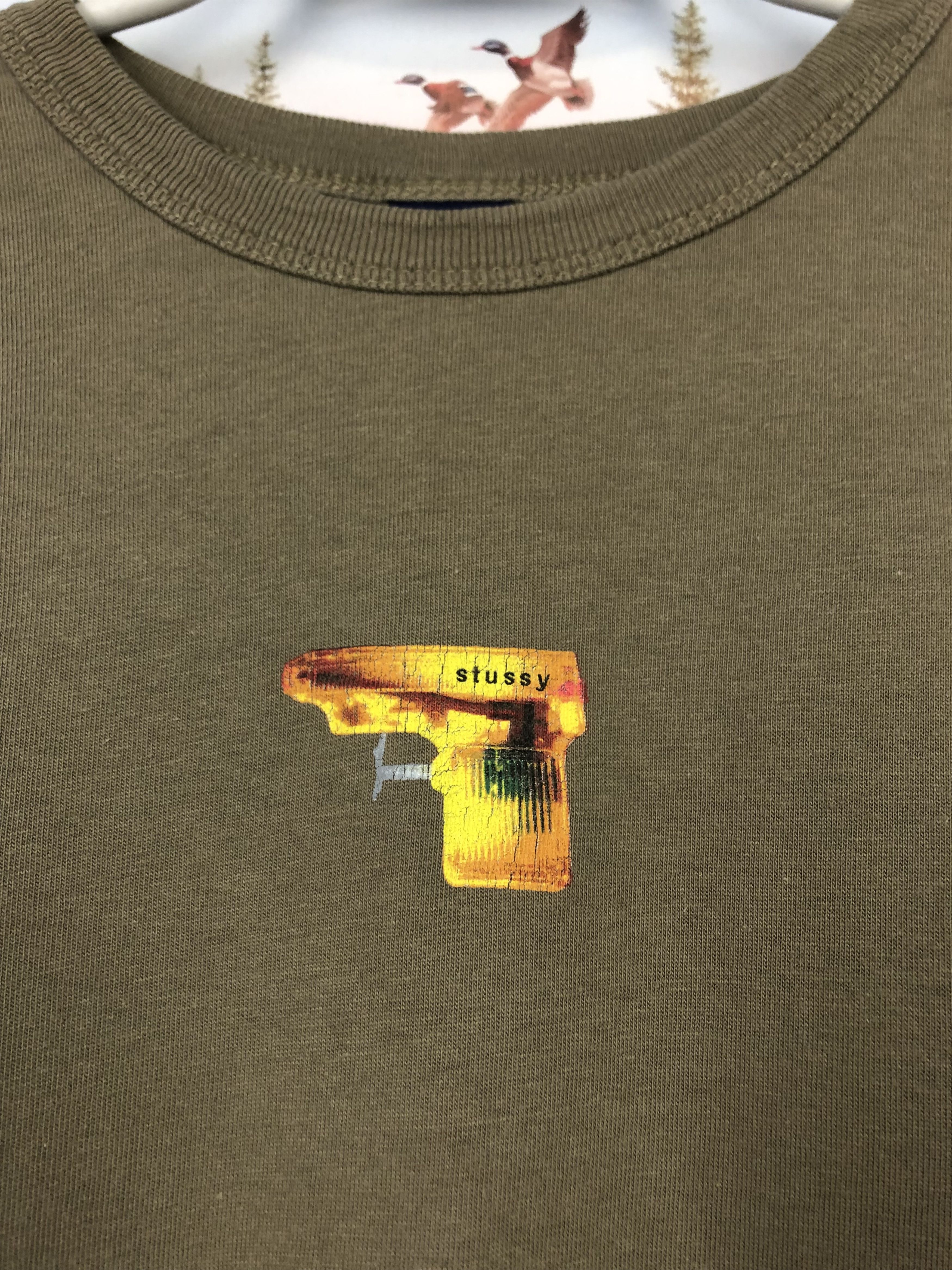 Vintage Vintage Stussy Gun Graphic Tee Women Y2K Spell Out Print Size M / US 6-8 / IT 42-44 - 3 Thumbnail