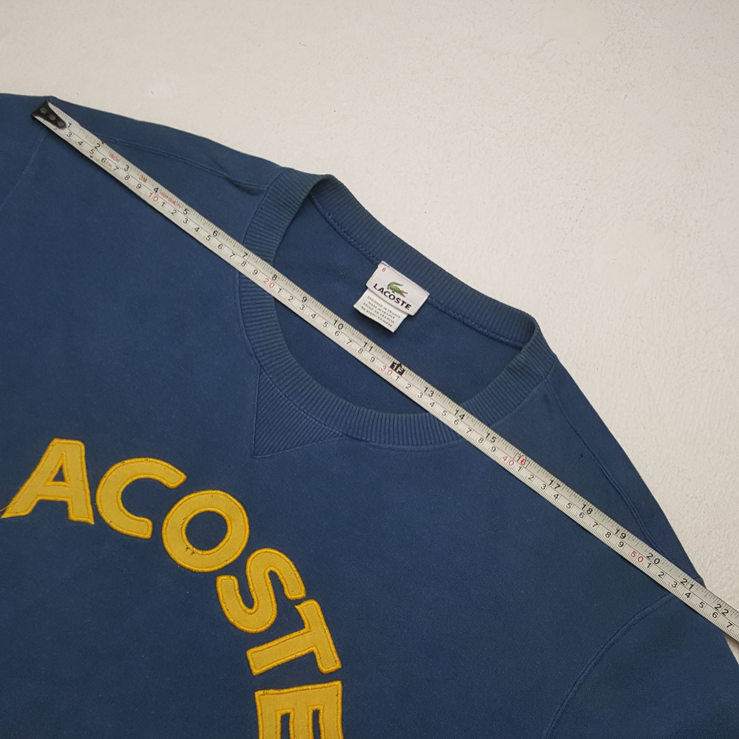 Lacoste LACOSTE Spellout Design Sweatshirt C292N20 Size US L / EU 52-54 / 3 - 5 Thumbnail