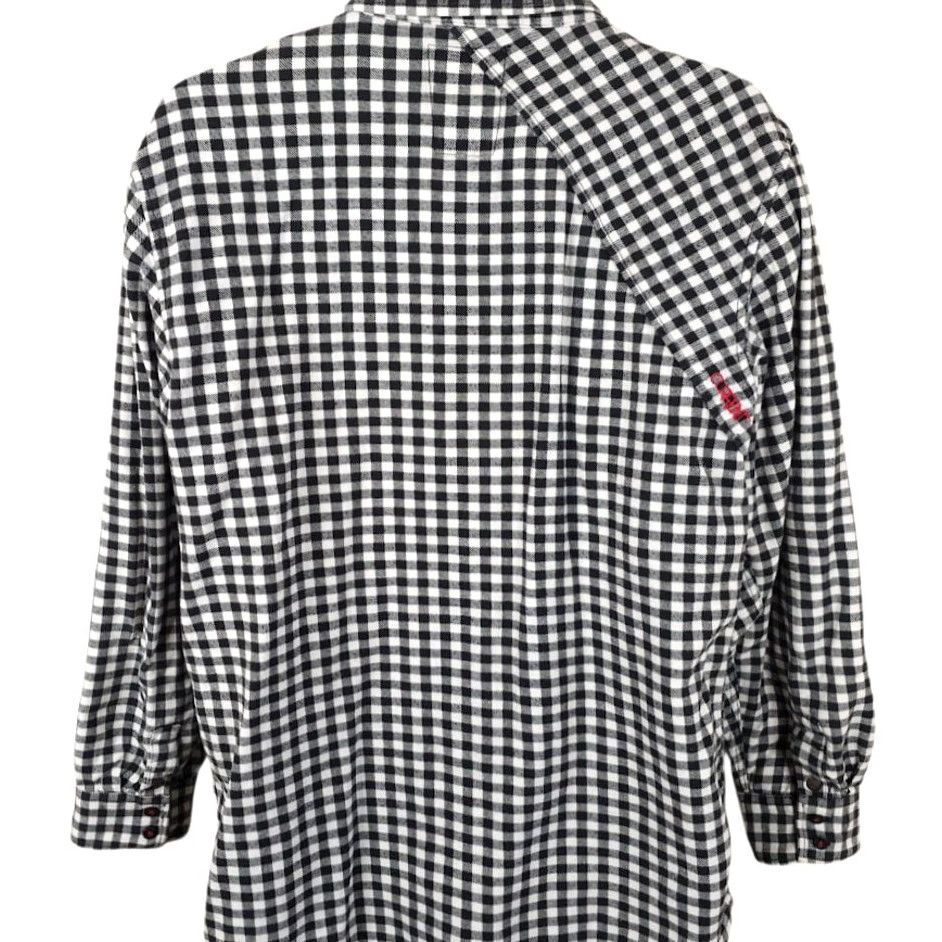Vintage Current Checked Shirt Mens Size Large Black White Plaid Skater Surf & Skate Shirt Size US L / EU 52-54 / 3 - 4 Thumbnail