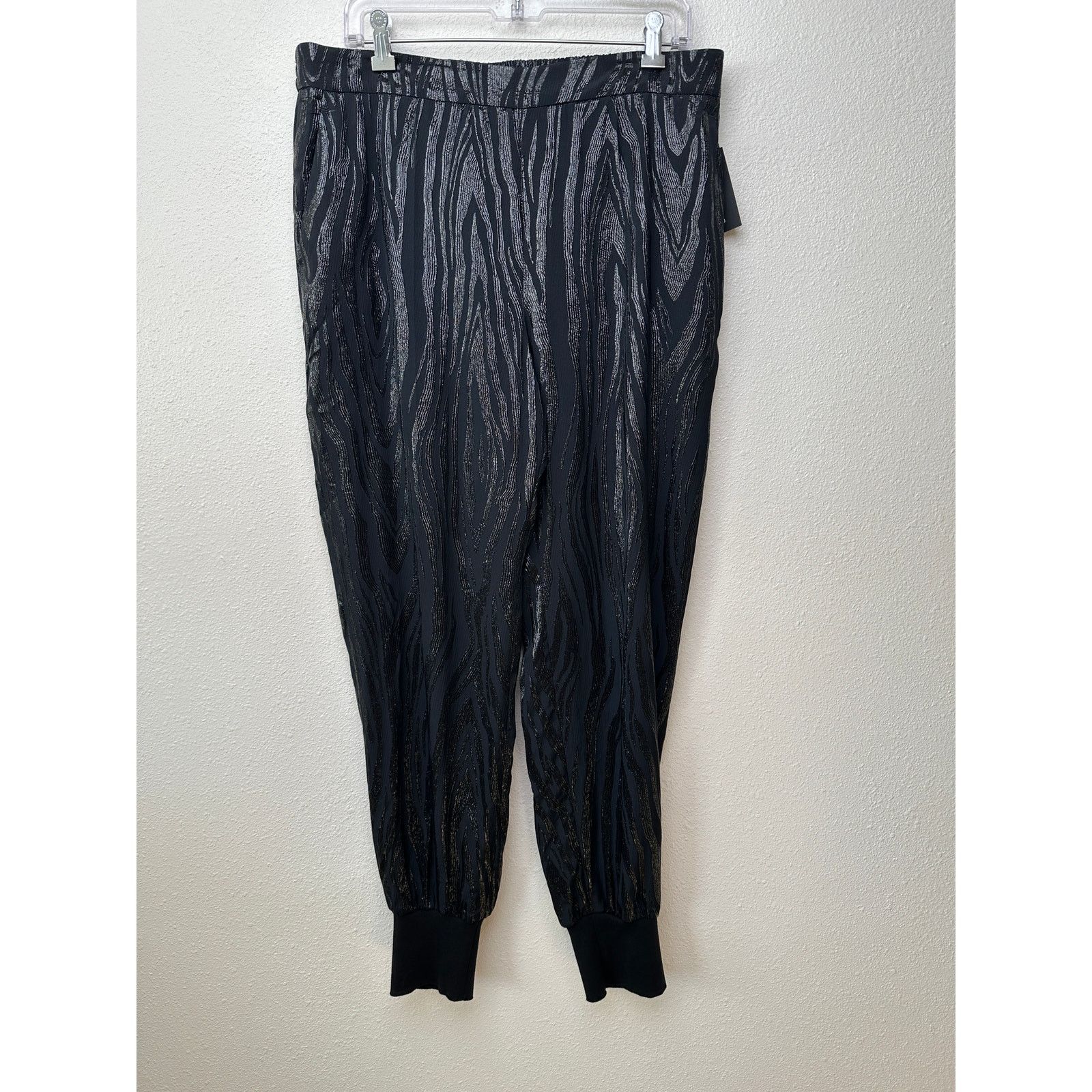Stella McCartney NWT Stella McCartney Woodgrain Jogger Pants Black US L Size 34" / US 12 / IT 48 - 4 Thumbnail