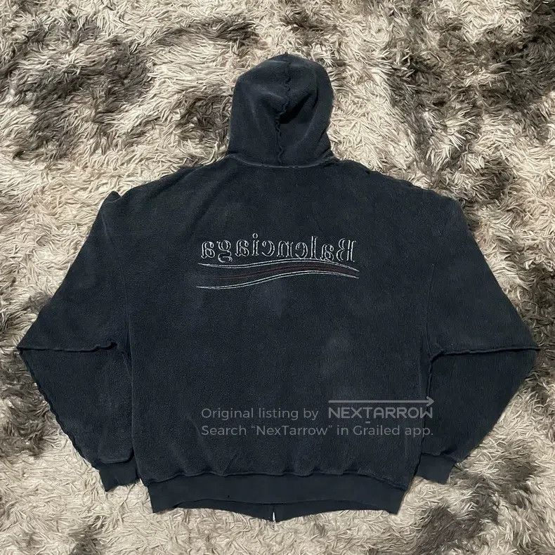 Balenciaga Balenciaga Reversed Wearing Cola Logo Hoodie Size US M / EU 48-50 / 2 - 2 Thumbnail