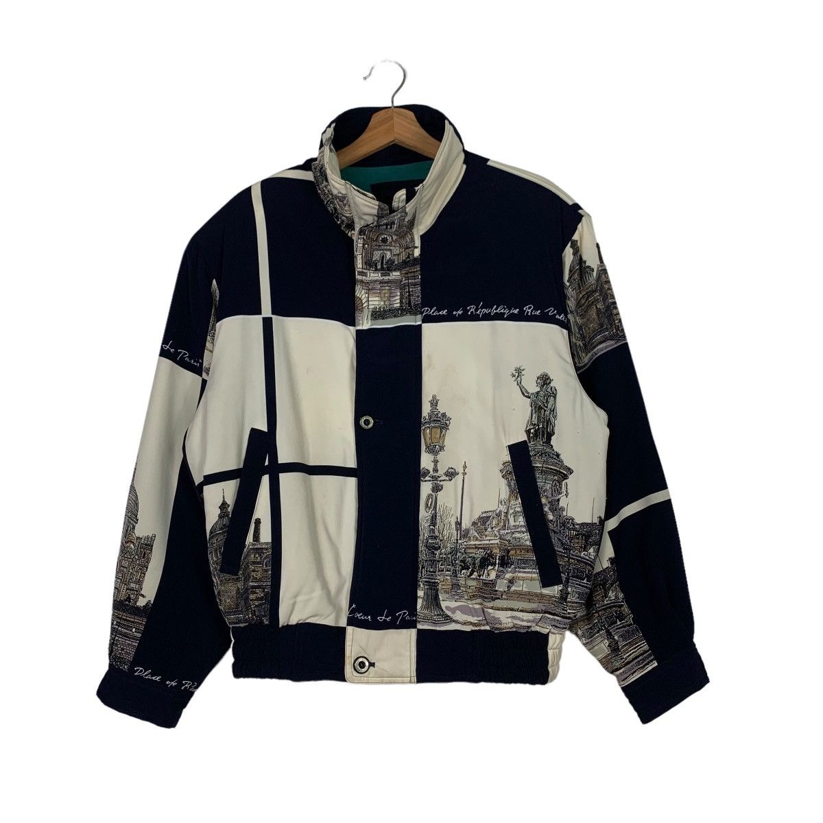 Japanese Brand DIRECCION NO25 PARIS HISTORY FULLPRINT JACKET #0130-C7 Size US M / EU 48-50 / 2 - 1 Thumbnail