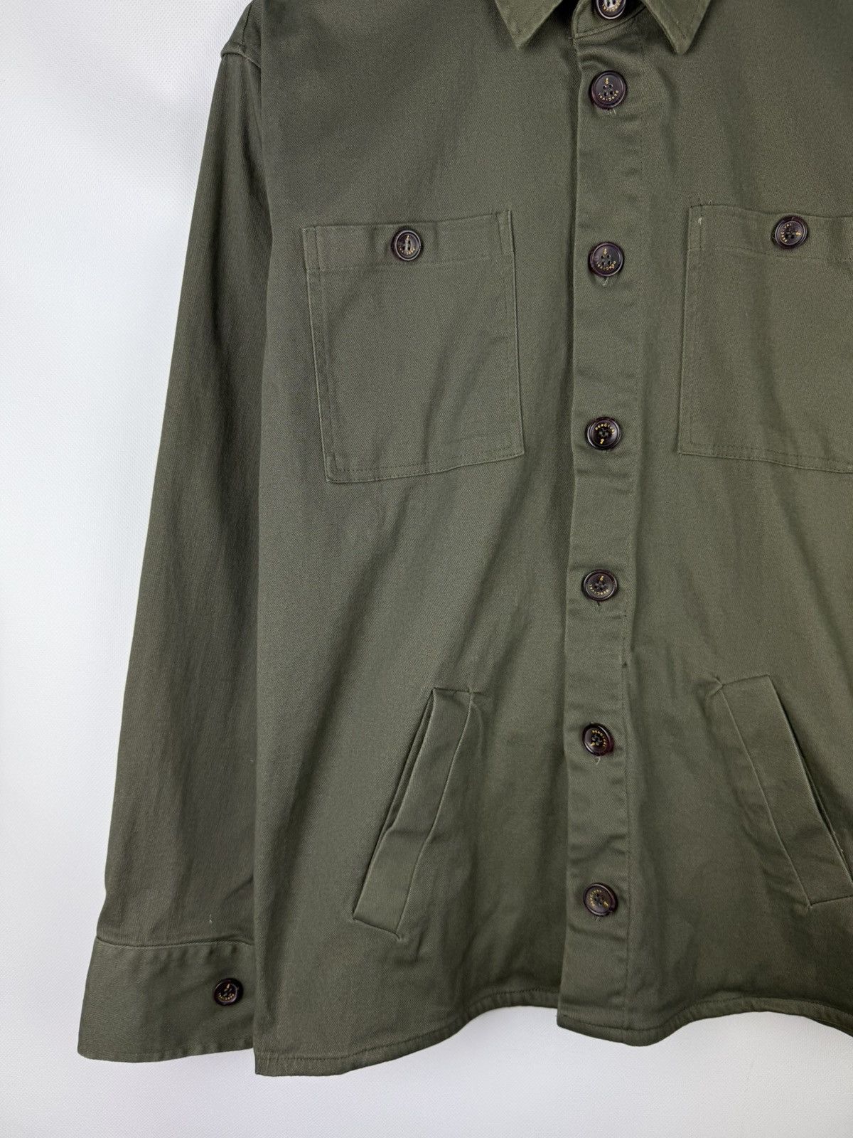 Percival Percival Men’s Military Style Overshirt Jacket Size M Size US M / EU 48-50 / 2 - 7 Thumbnail