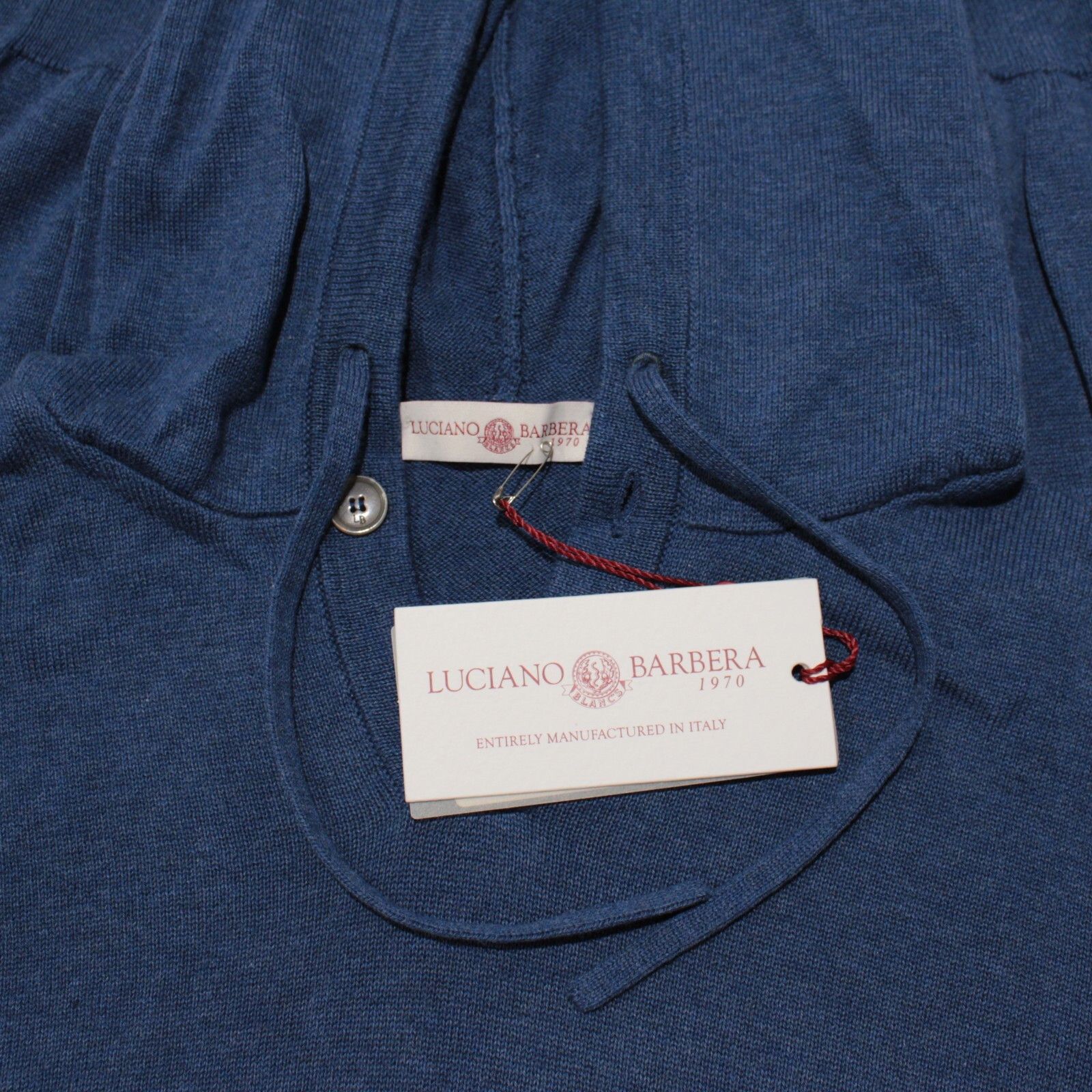 Luciano Barbera Luciano Barbera Sweater Size US M in Blue Size US M / EU 48-50 / 2 - 1 Thumbnail