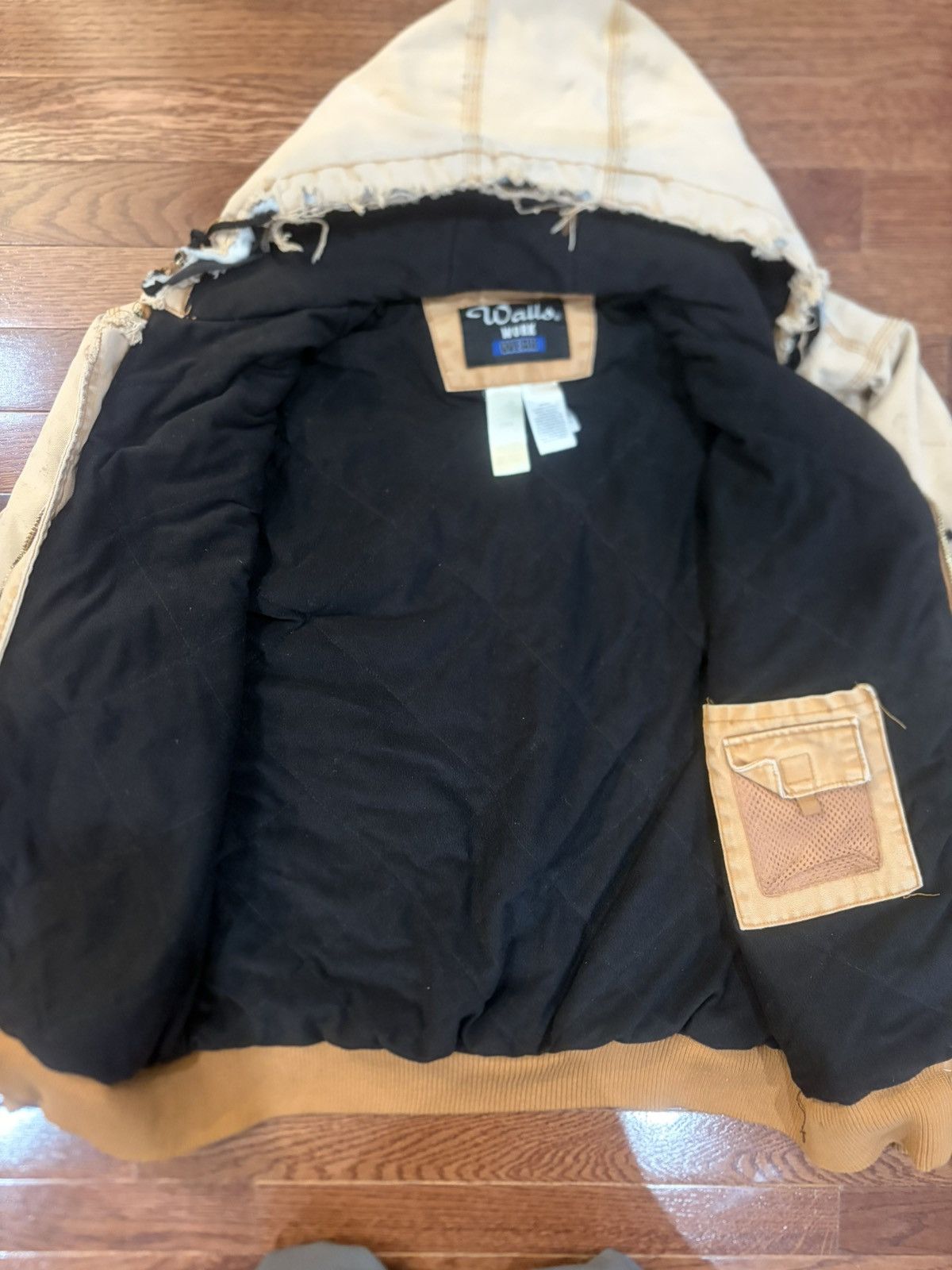 Walls Distressed Walls L Zip-Up Duck Canvas Work Jacket Beige Size US L / EU 52-54 / 3 - 9 Thumbnail