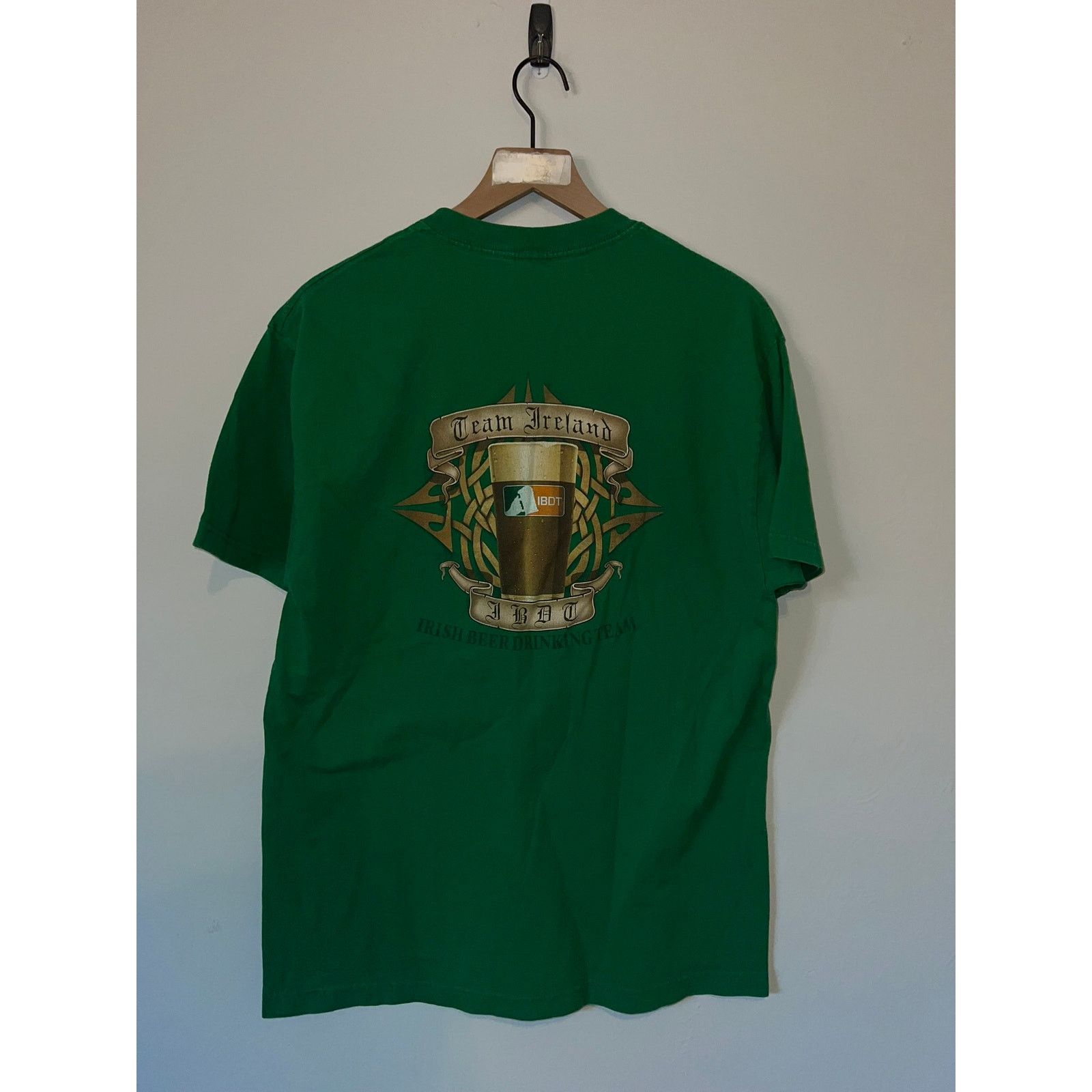 Alstyle Vintage Irish Beer Drinking Team Shirt Green Tee 2000s L Size US L / EU 52-54 / 3 - 6 Thumbnail