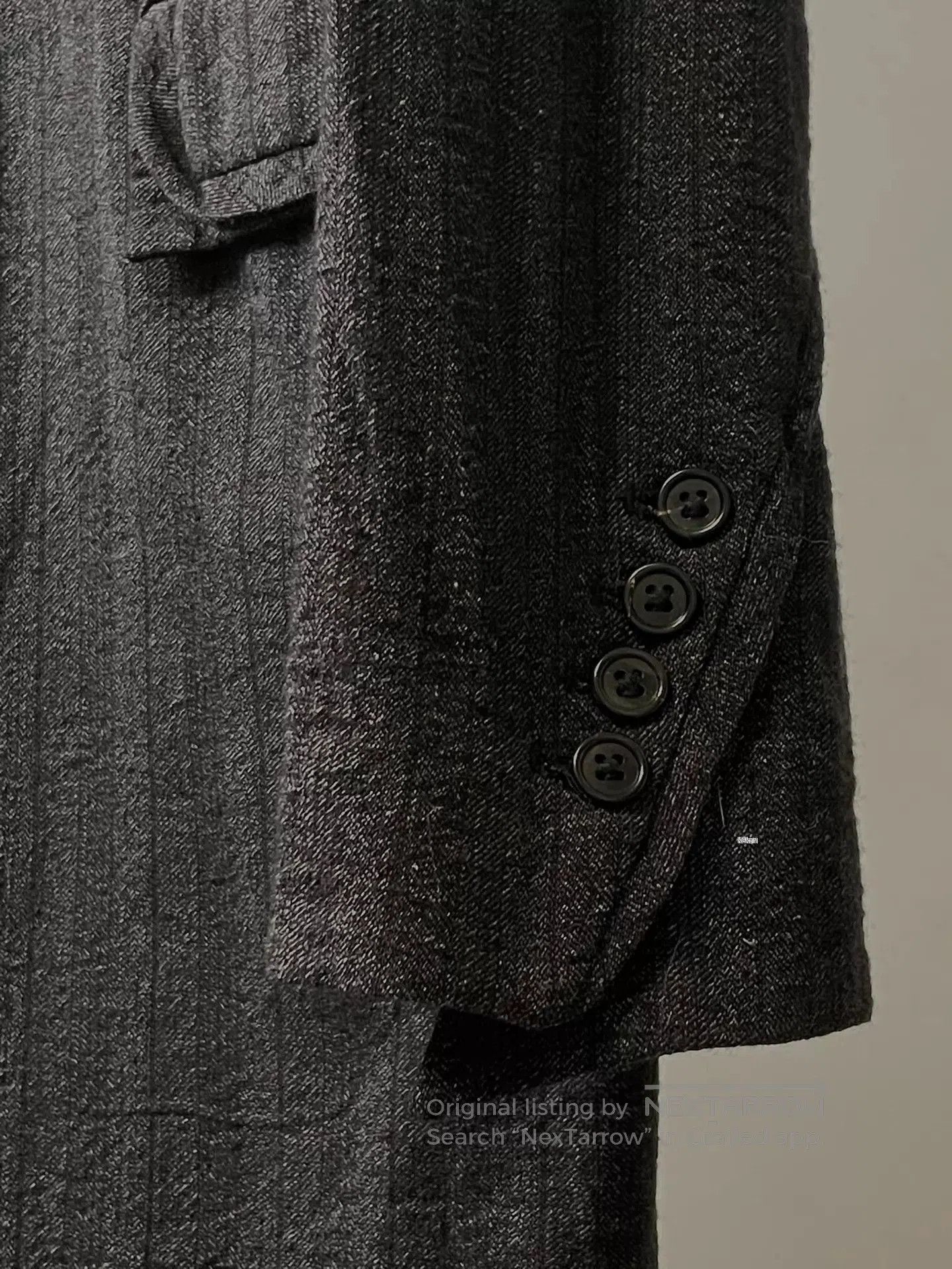 Ann Demeulemeester Long Structured Black Coat . Size US XS / EU 42 / 0 - 5 Thumbnail