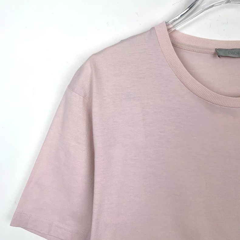 Dior Dior Logo embroidery round-neck pink cotton short-sleeved T Size US M / EU 48-50 / 2 - 3 Thumbnail